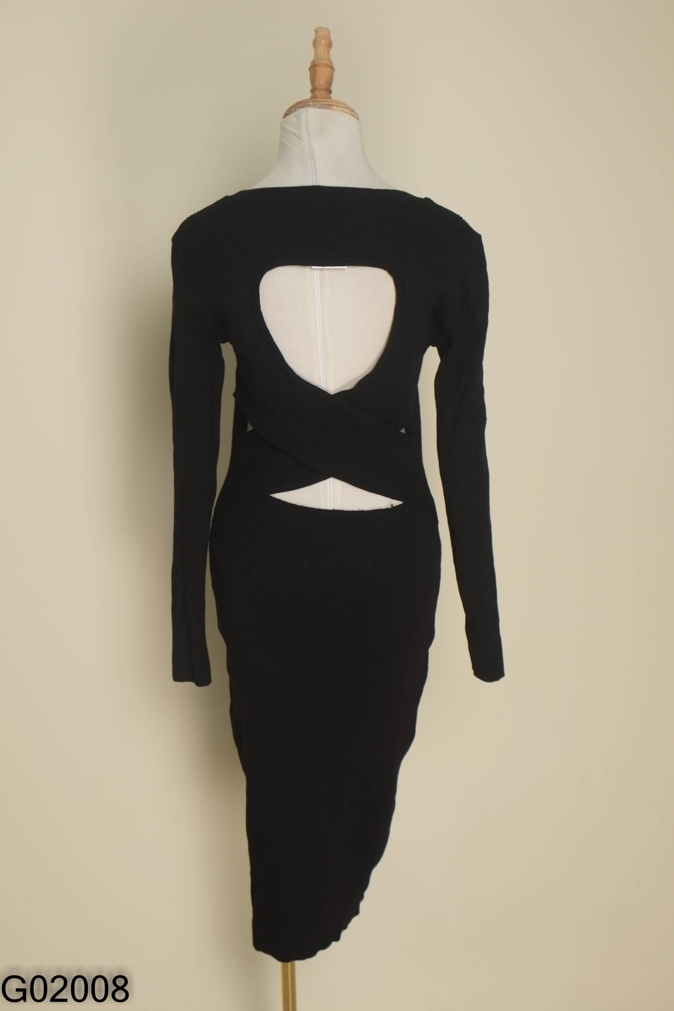 Váy FASHION NOVA len đen body