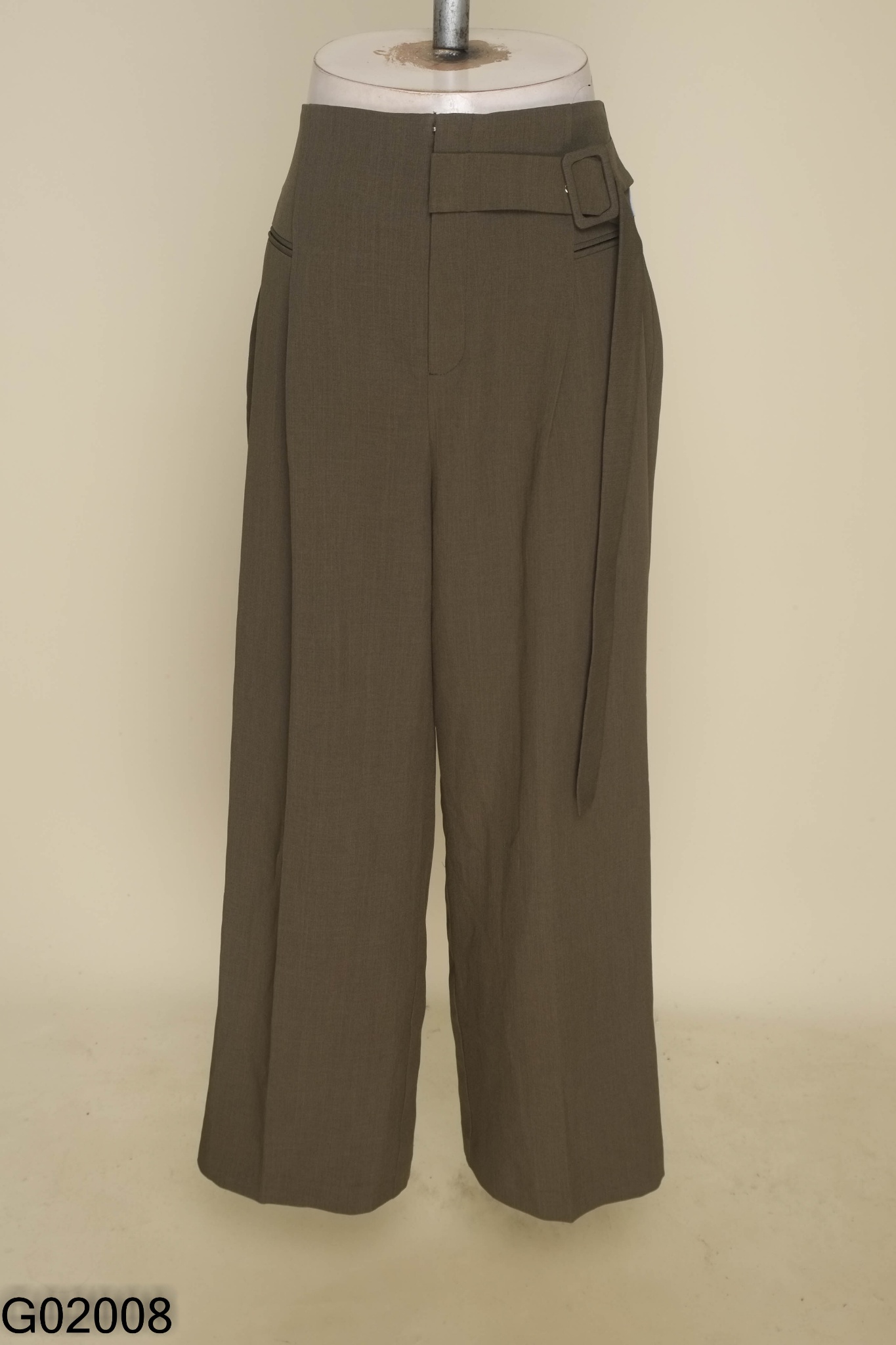 Quần 20AGAIn culottes vải xanh rêu