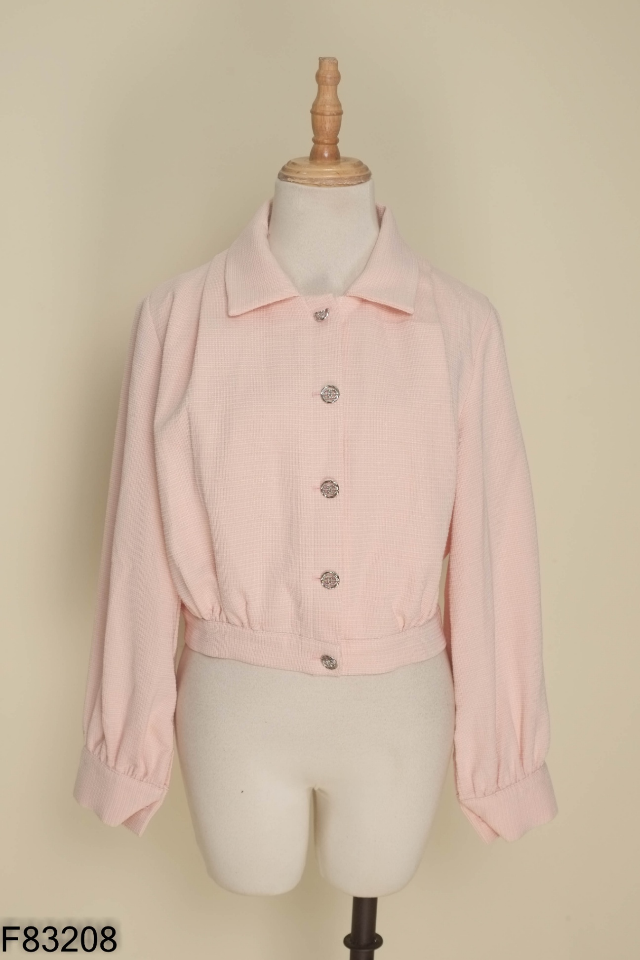 Áo ELISE khoác hồng cài khuy