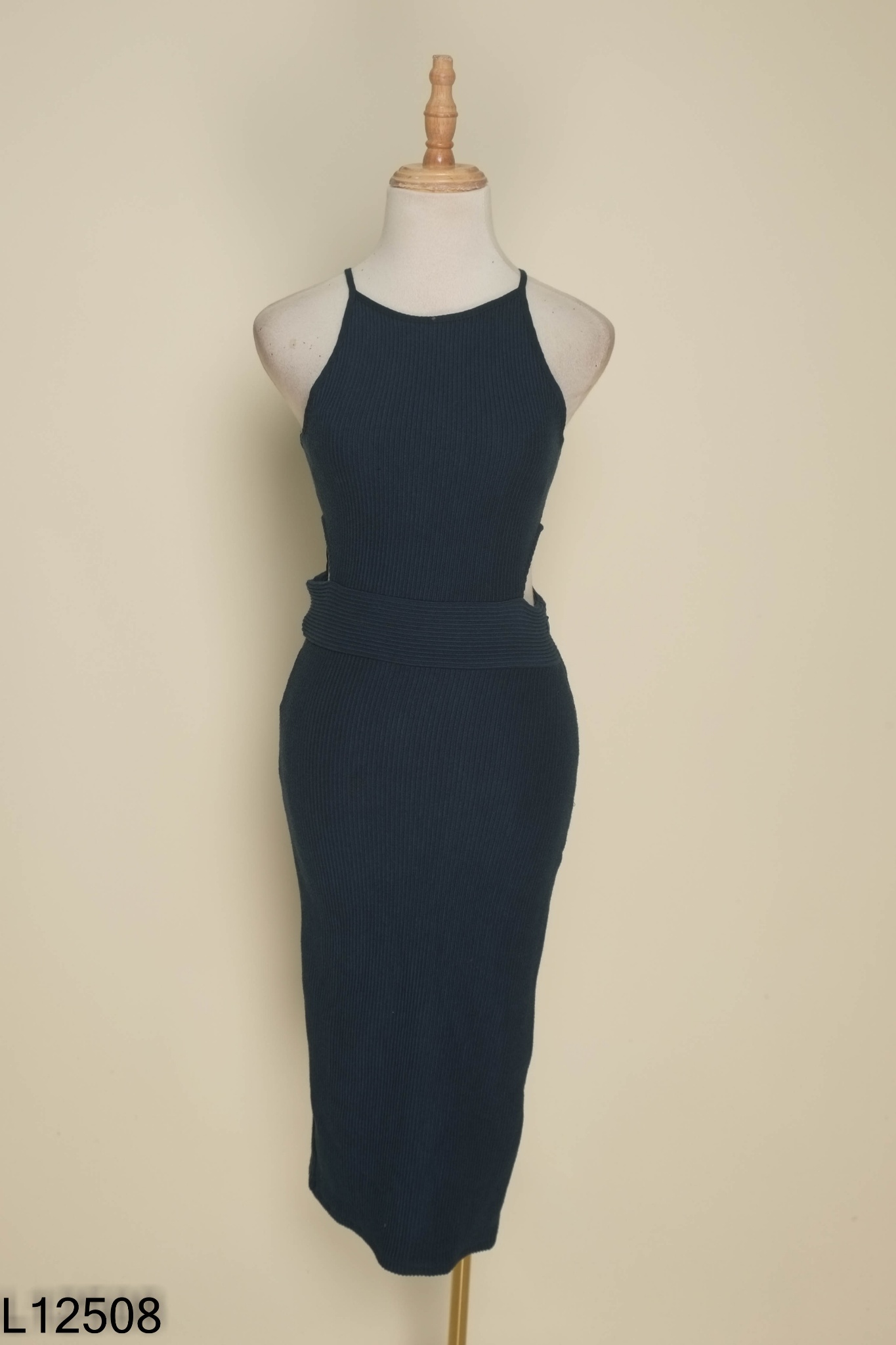 NEWTAG Váy TOPSHOP xanh cổ yếm