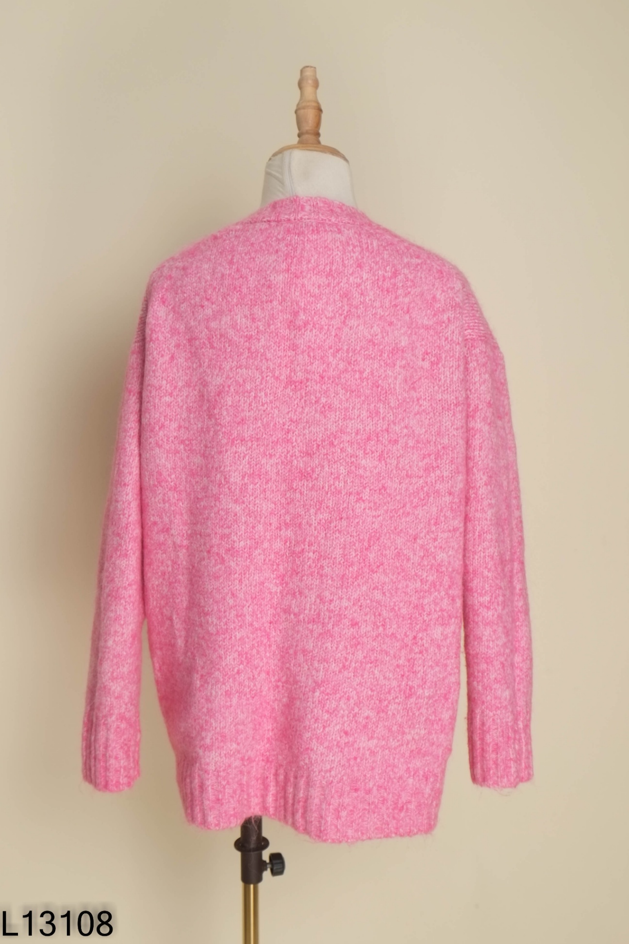 Áo len hồng ZARA cổ tim
