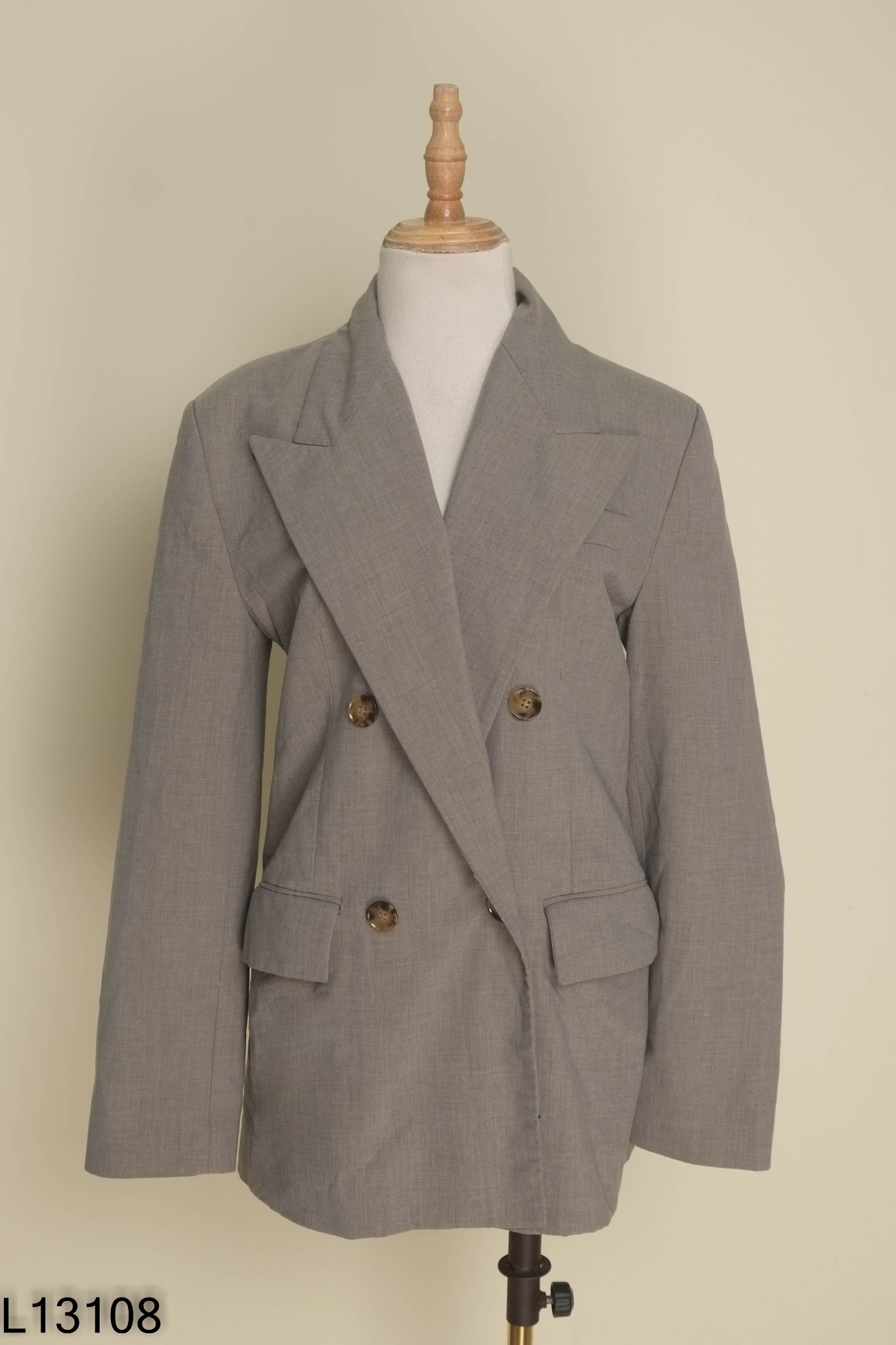 Áo blazer MANGO nâu be