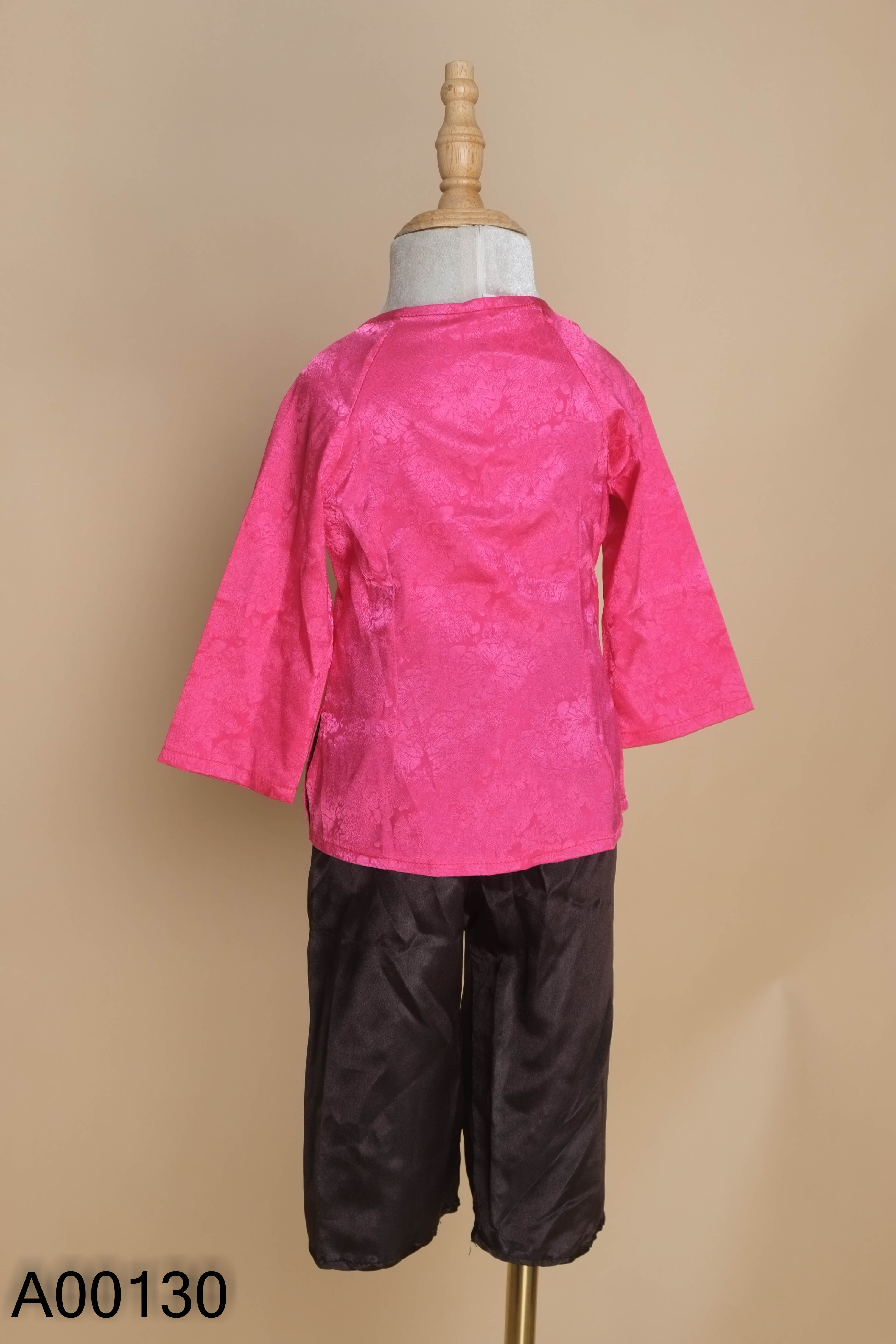 Set Áo hồng đính ngọc + quần đen KIDS