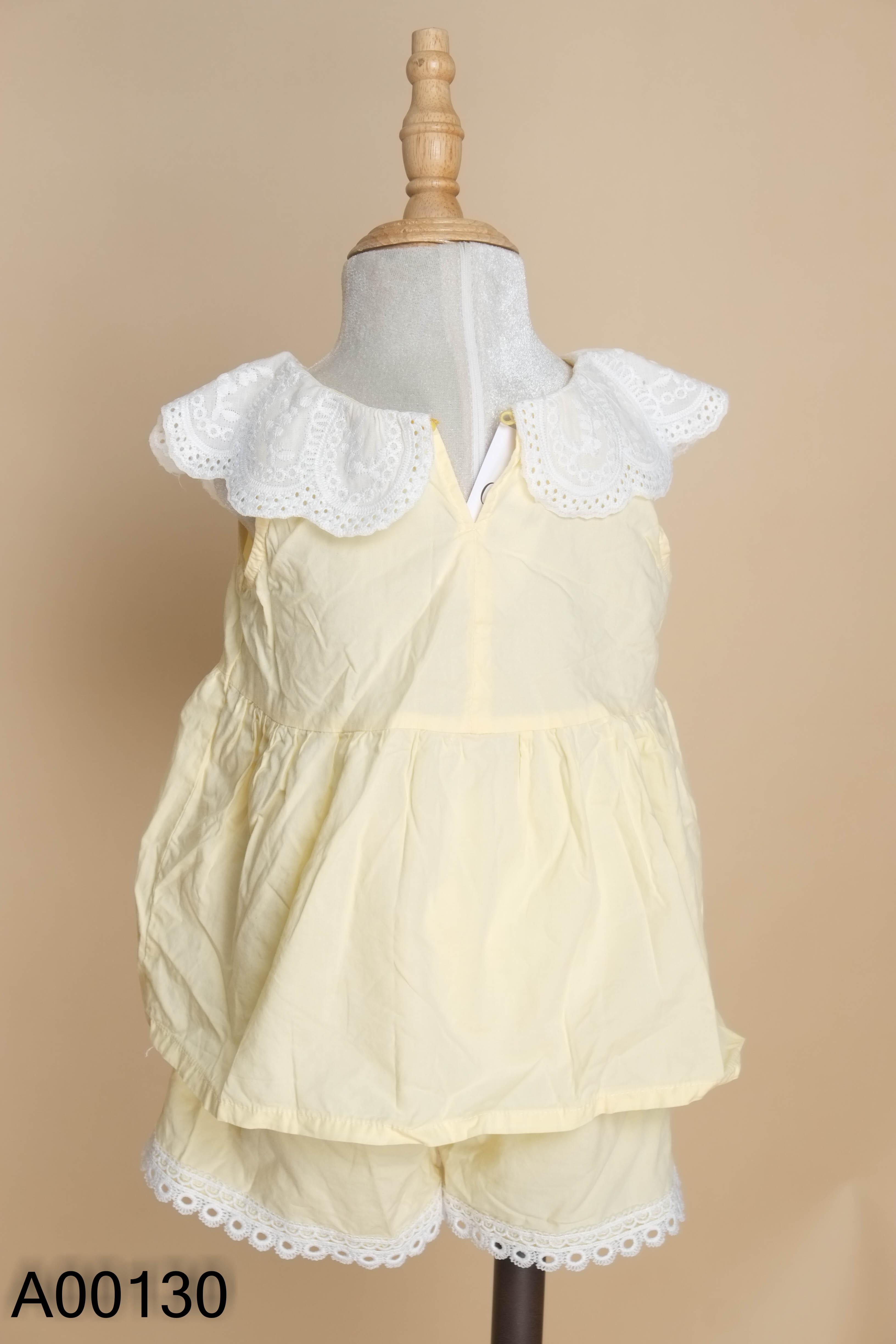 Set Áo vàng cổ sen + quần KIDS