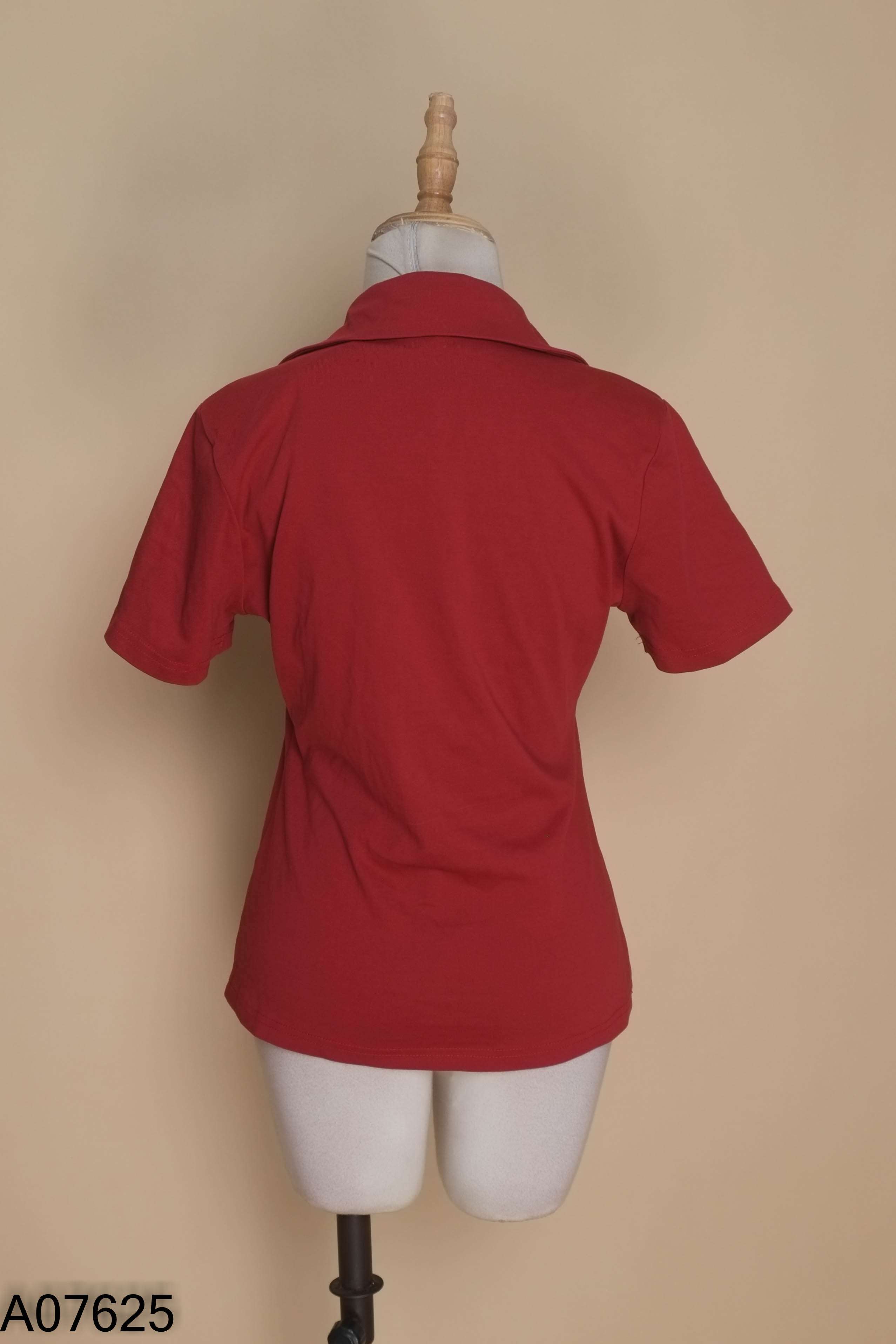 NEWTAG Áo TRALI đỏ cổ polo