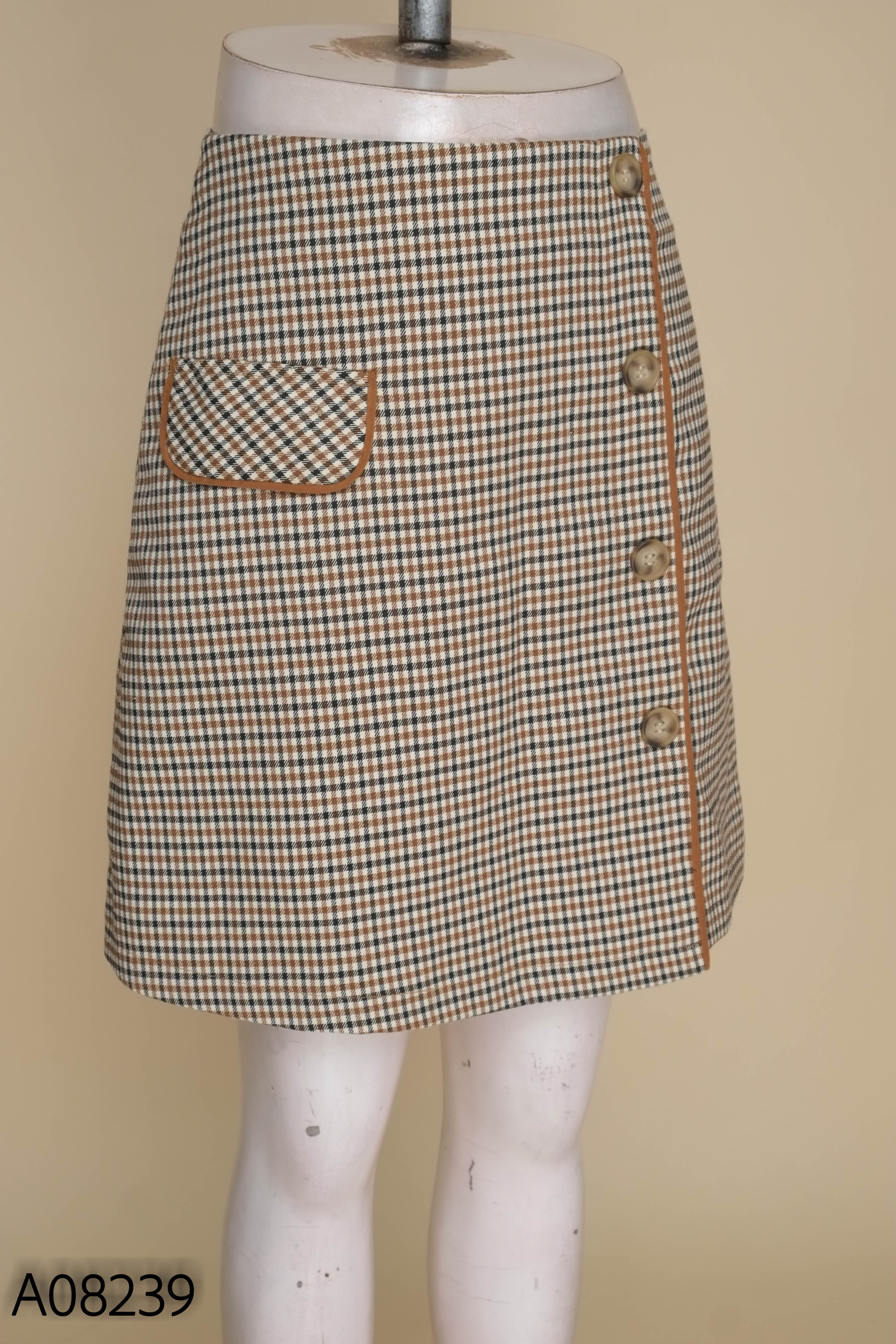 Chân váy nâu kẻ ADORE DRESS