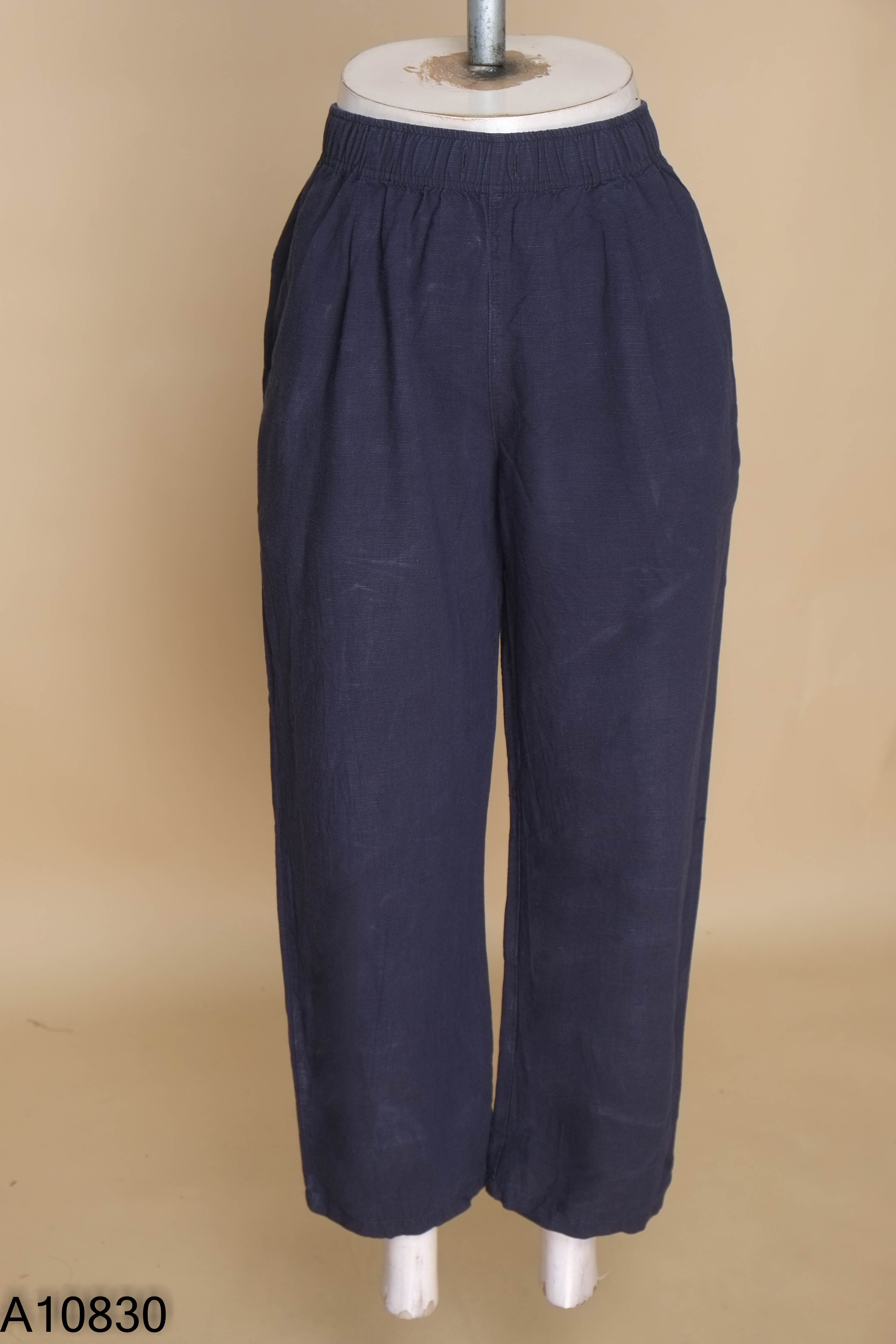 Quần linen UNIQLO xanh than