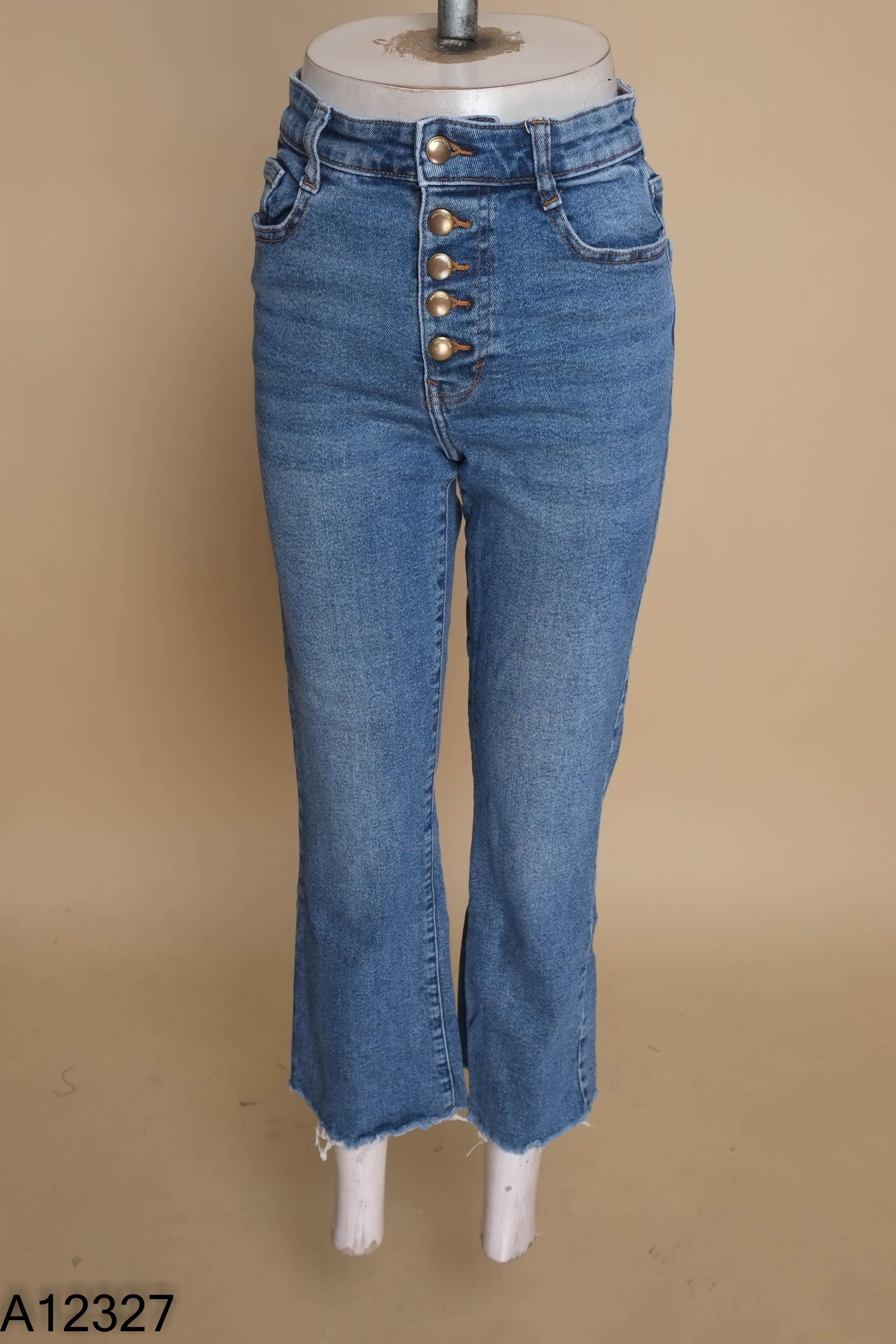 Quần jeans ZARA xanh 5 cúc