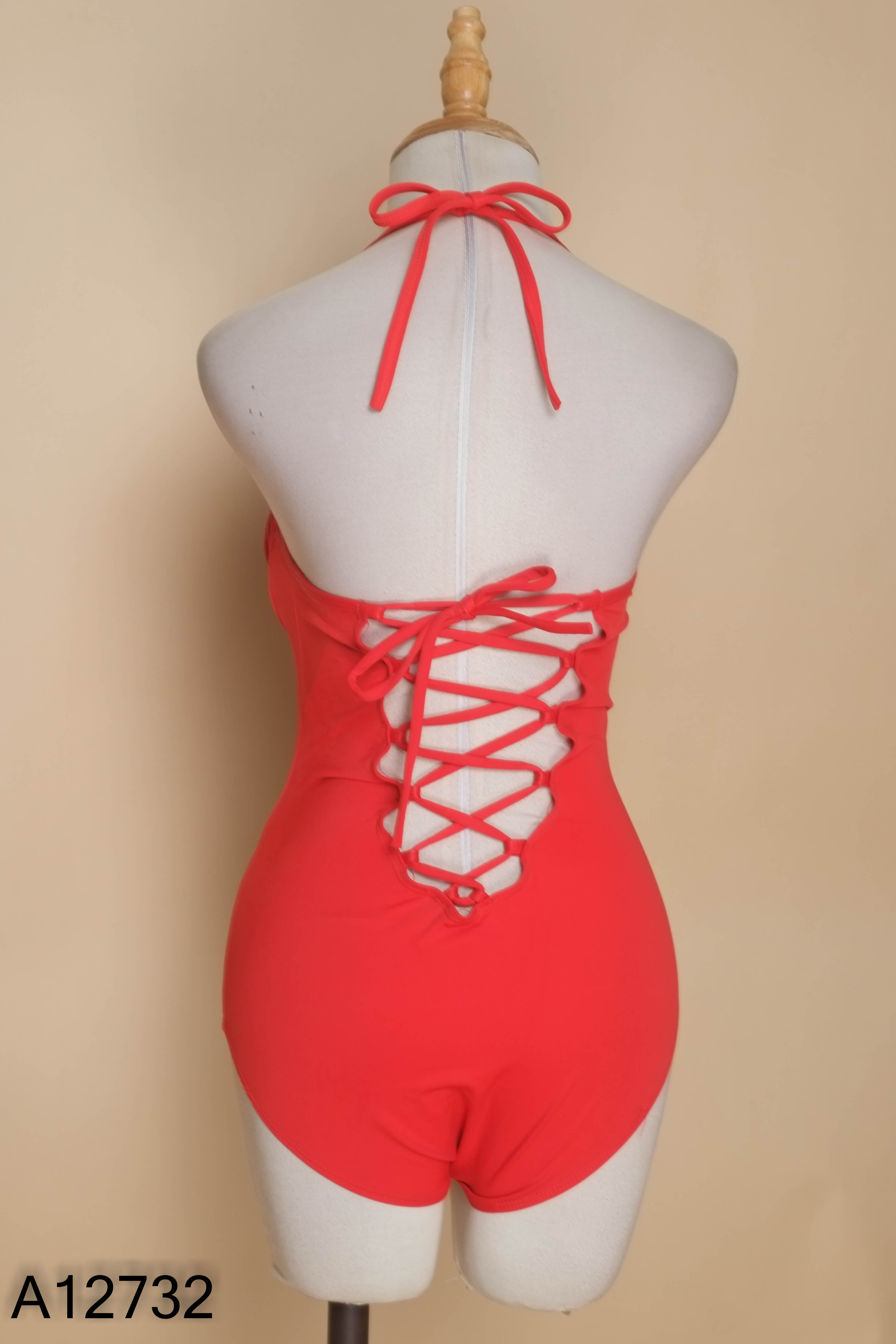 Jumpsuit đỏ trơn