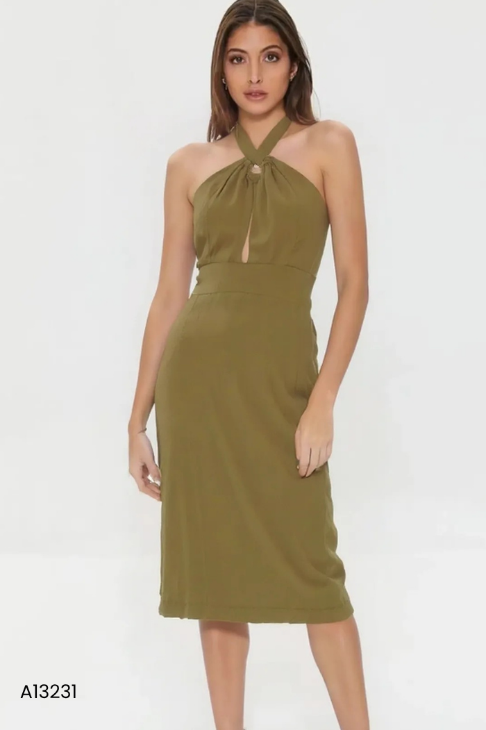 Váy đũi xanh FORERVER 21 hở lửng