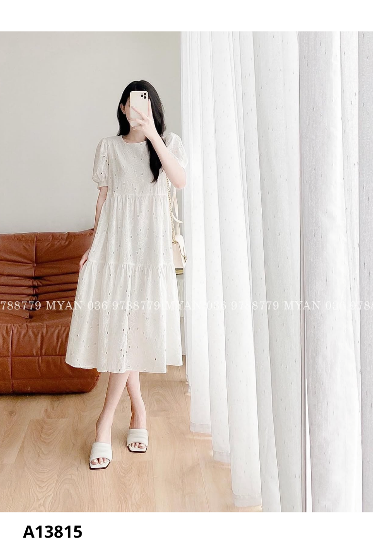 Váy trắng MYAN babydoll