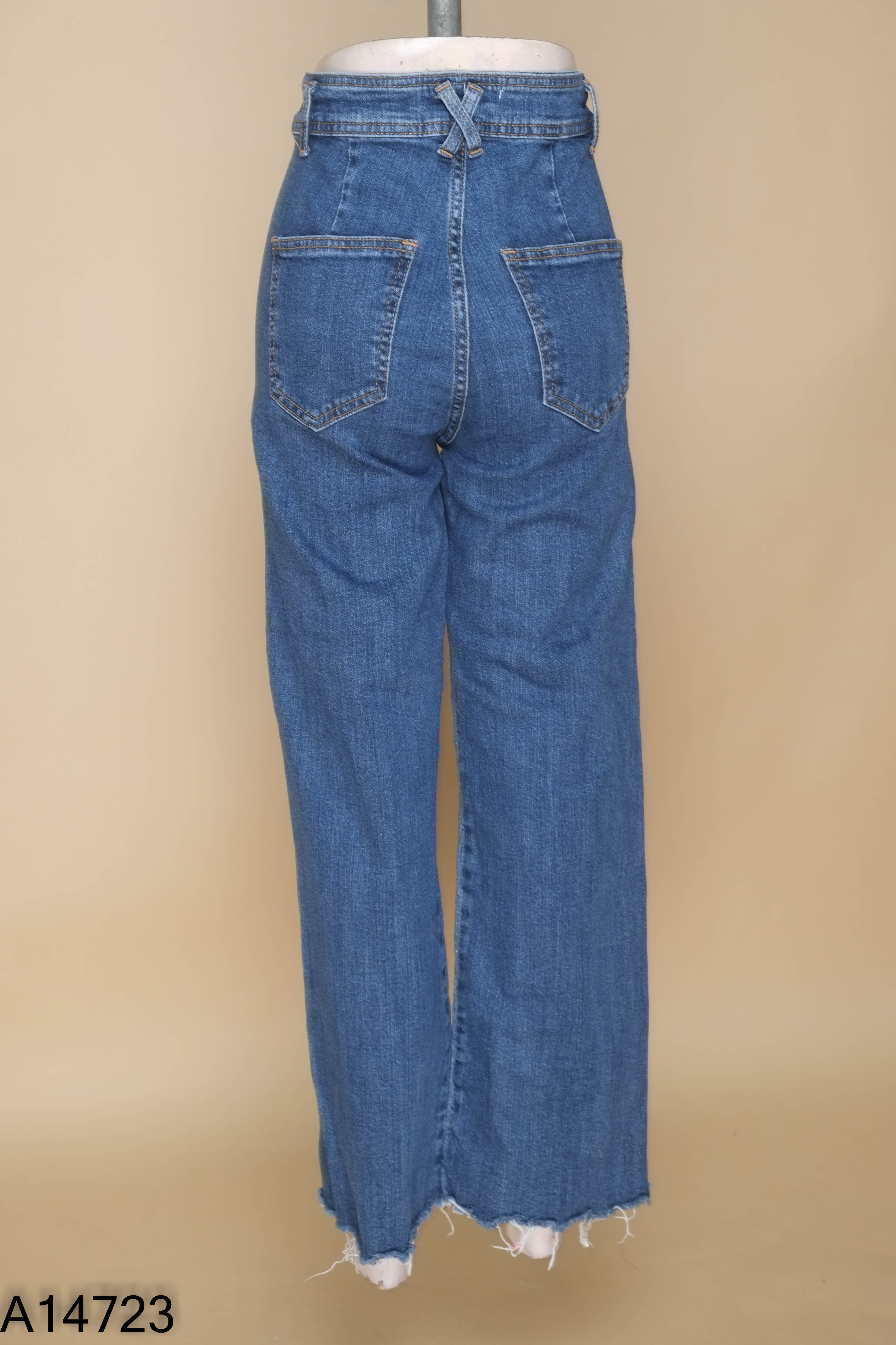 Quần DOTTIE jeans xanh tua rua