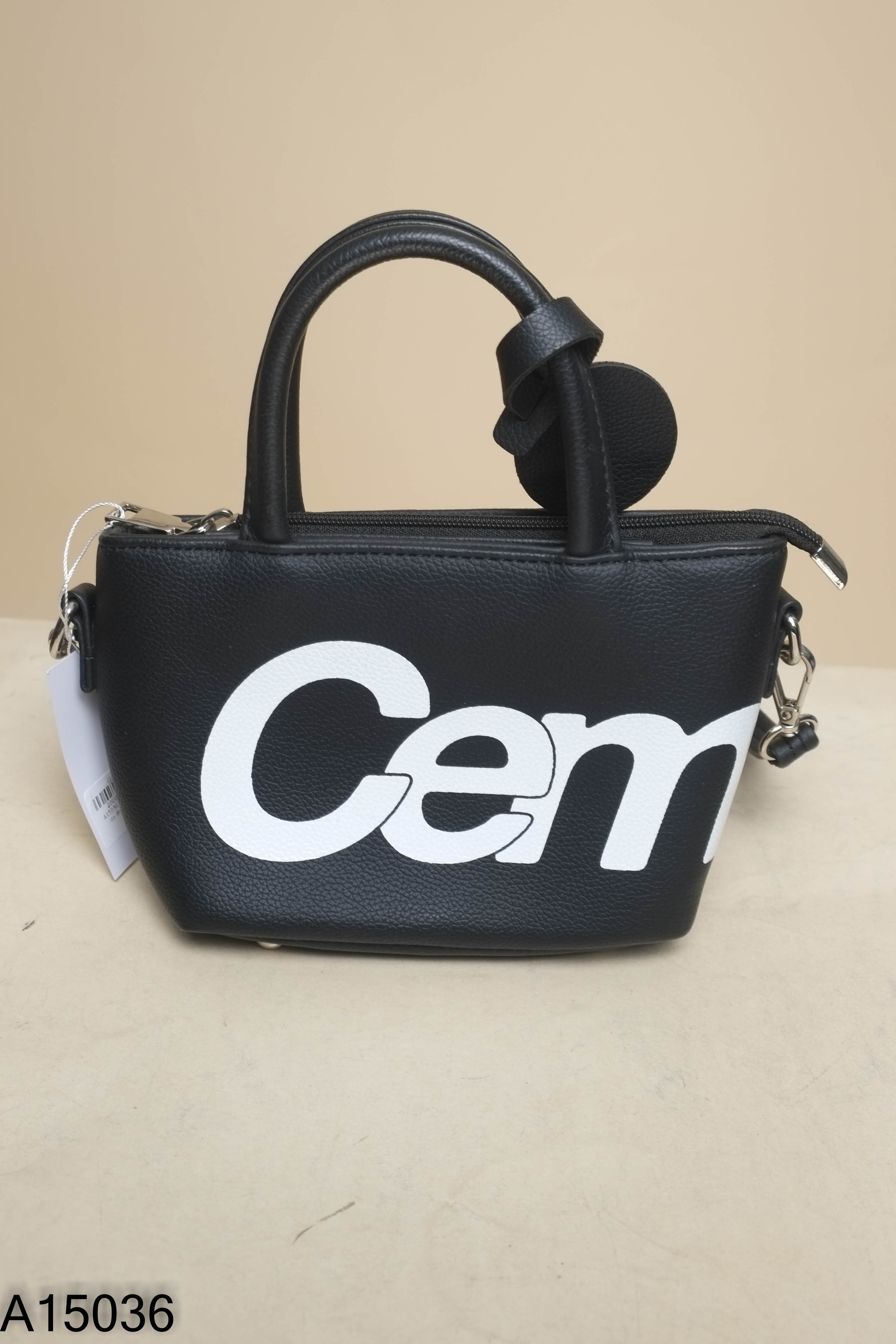 Túi xách da đen CEMMERY