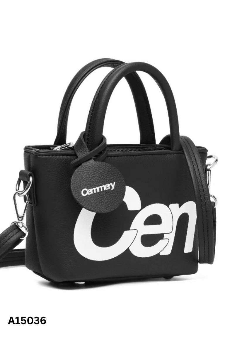 Túi xách da đen CEMMERY
