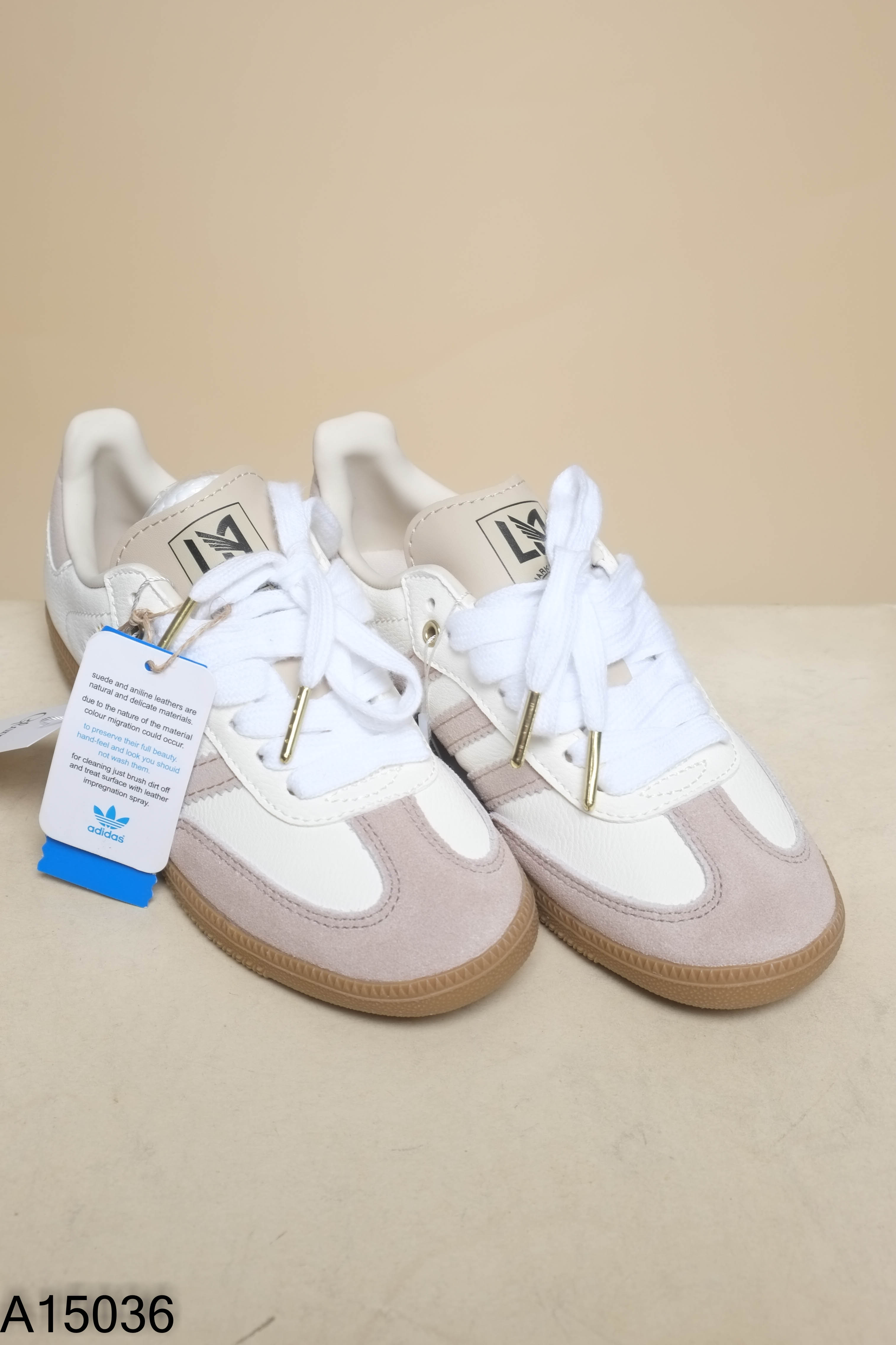 NEWTAG Giày thể thao be phối nâu adidas (xuất)