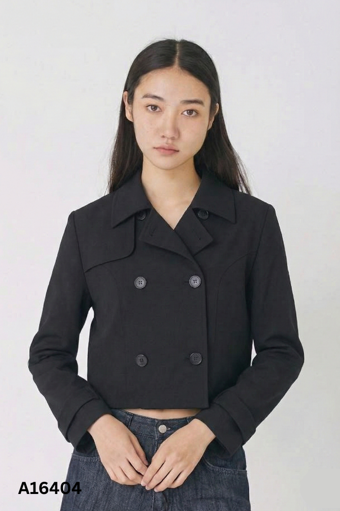 Áo khoác đen ME DESIGN cổ vest