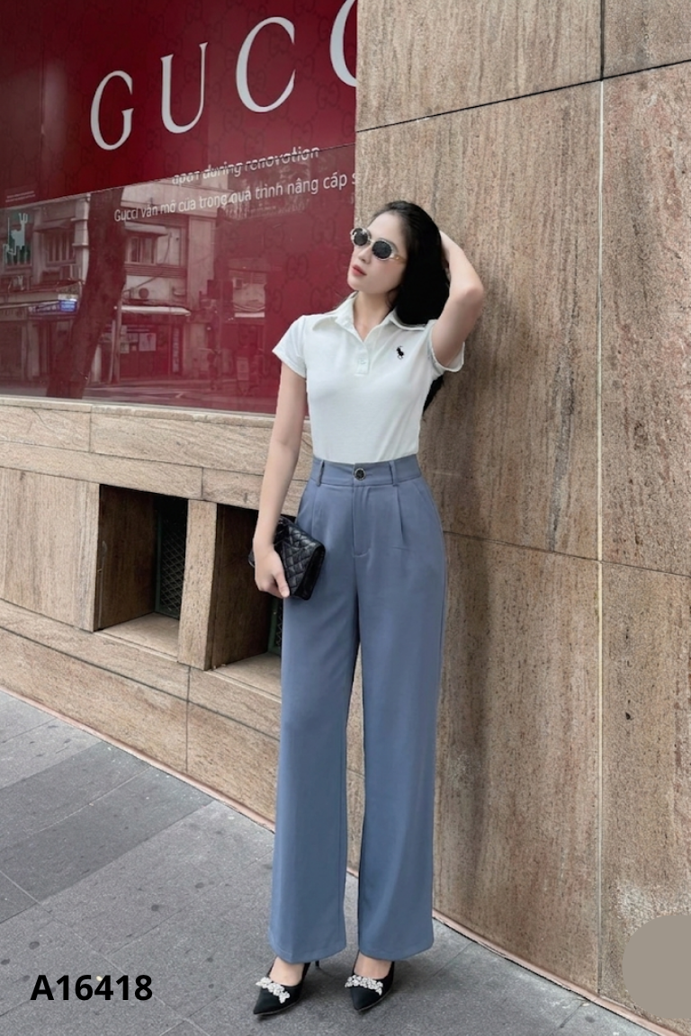 Quần kaki xám xanh