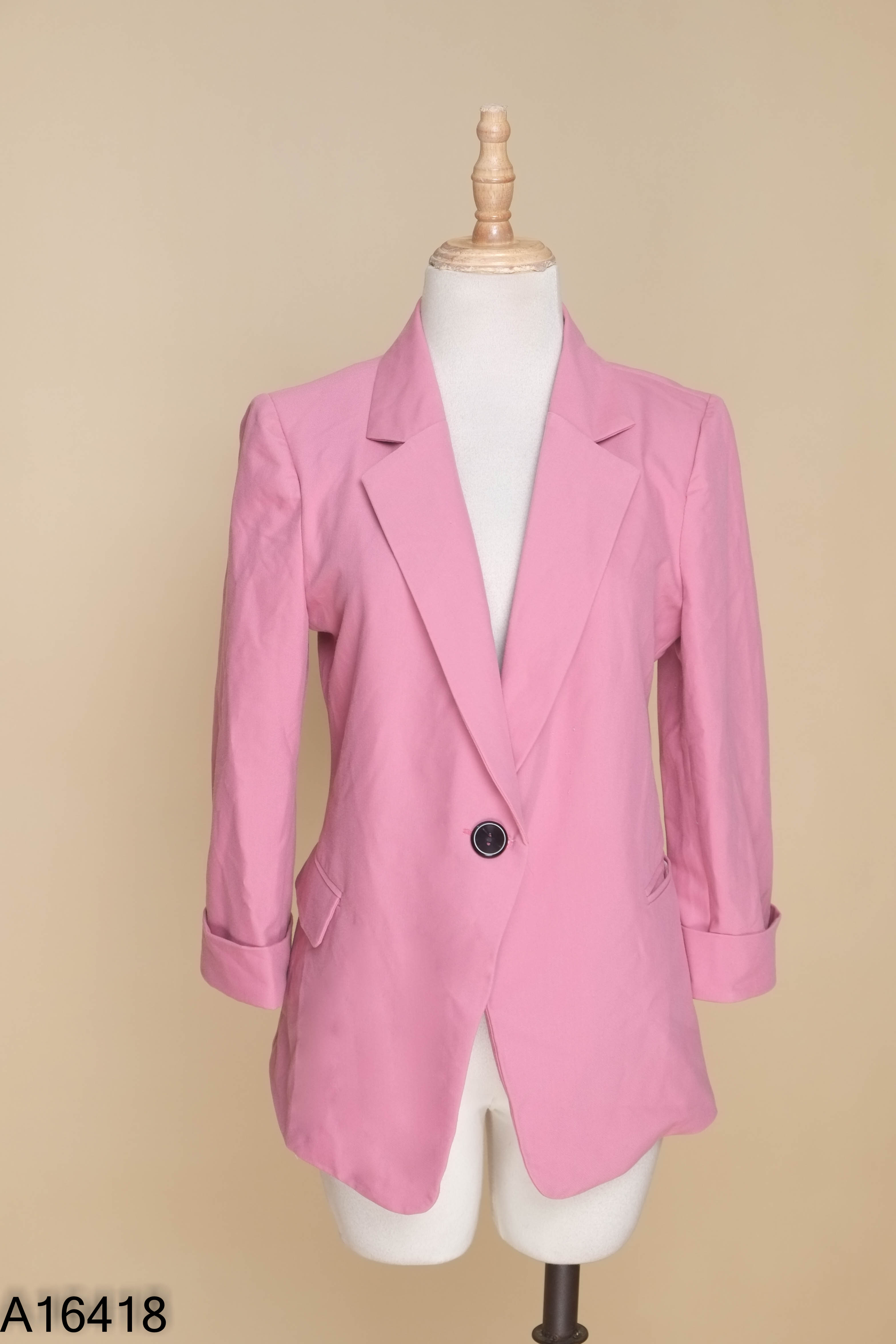 Áo blazer hồng sen