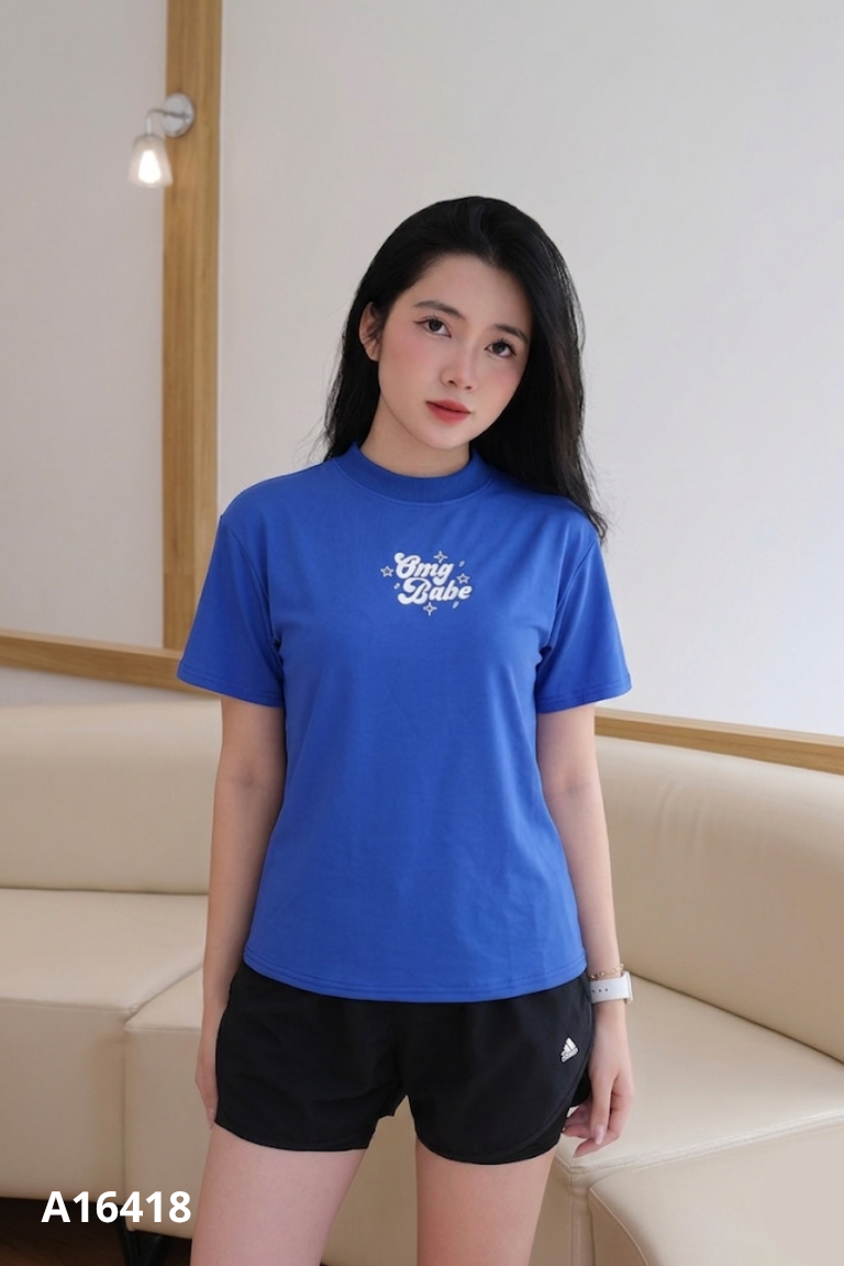 NEWTAG Áo thun FFCLUB xanh dương