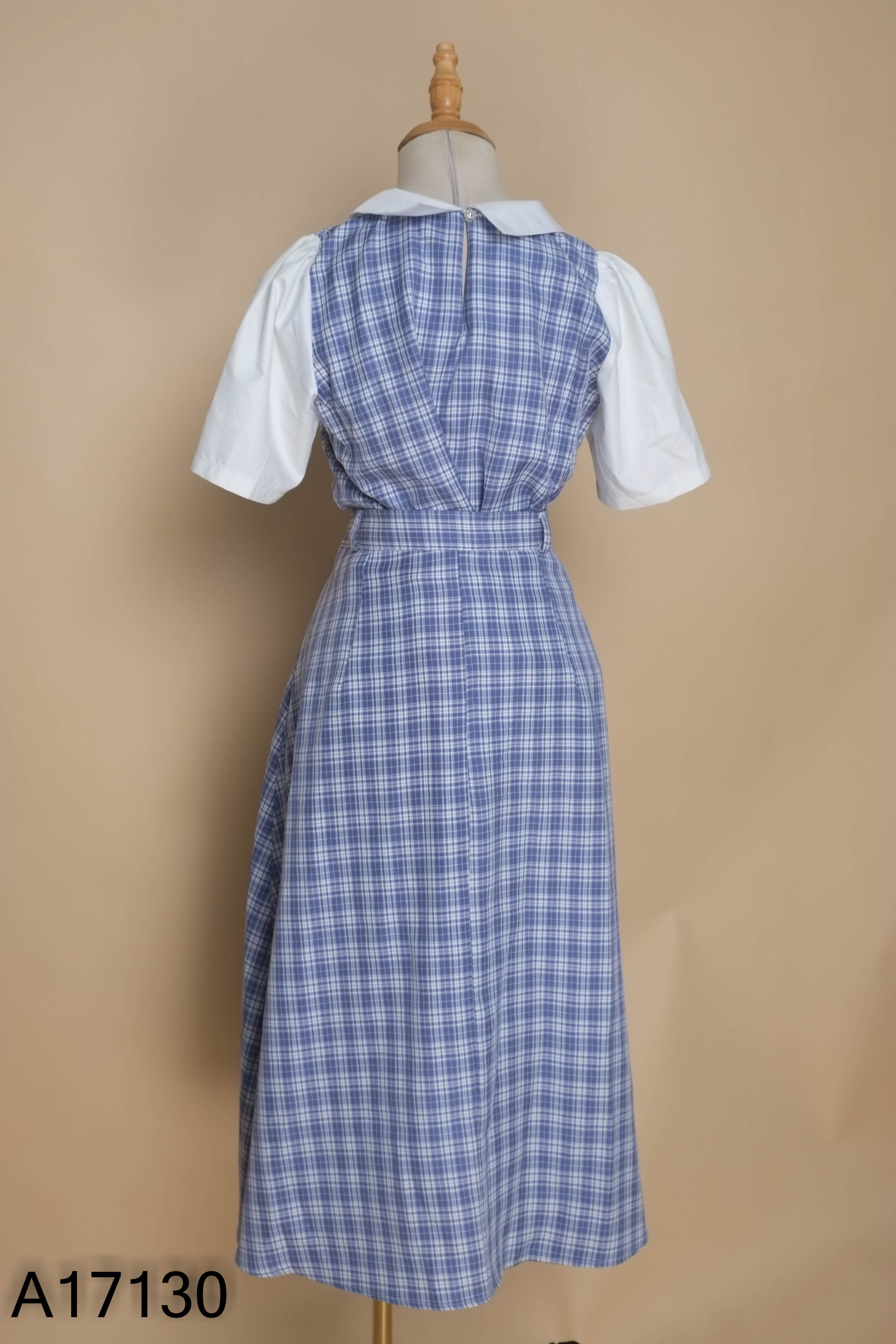 NEWTAG Set MUN MIÊN xanh kẻ caro