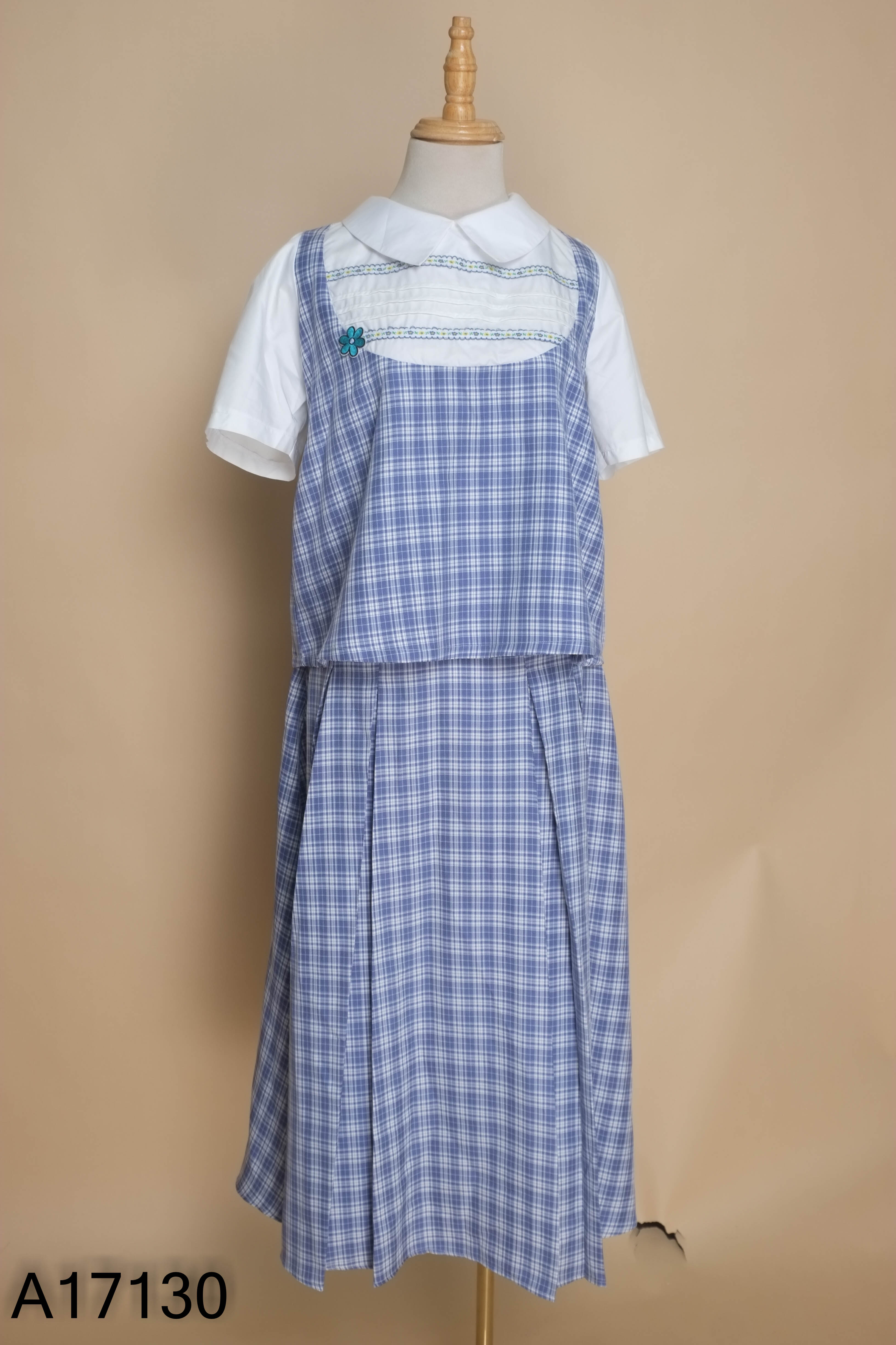 NEWTAG Set MUN MIÊN xanh kẻ caro