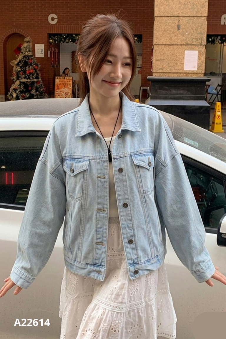 Áo khoác jeans 20AGAIN xanh