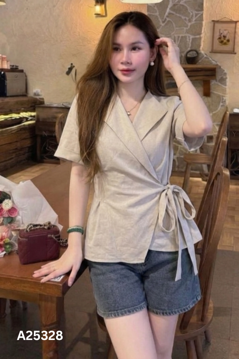 Áo CALIE HOUSE be buộc eo