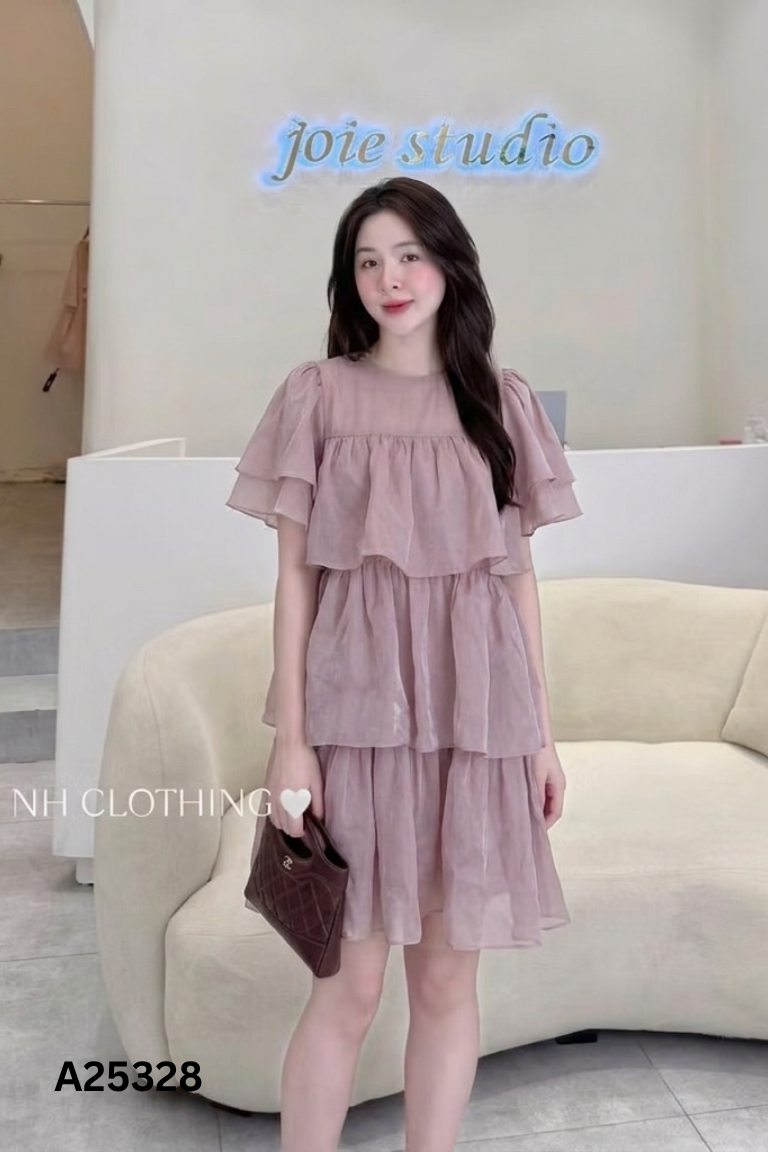 Váy voan tím nhạt