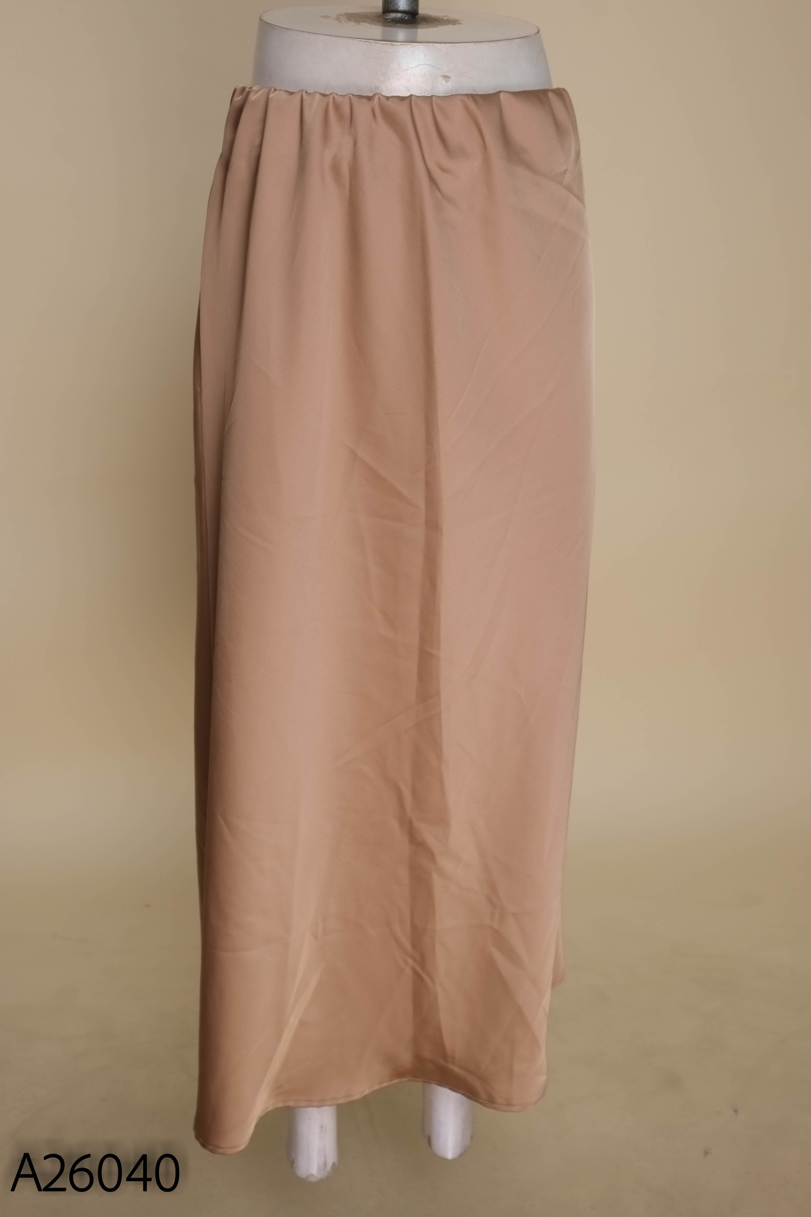 Chân váy lụa nâu ZARA