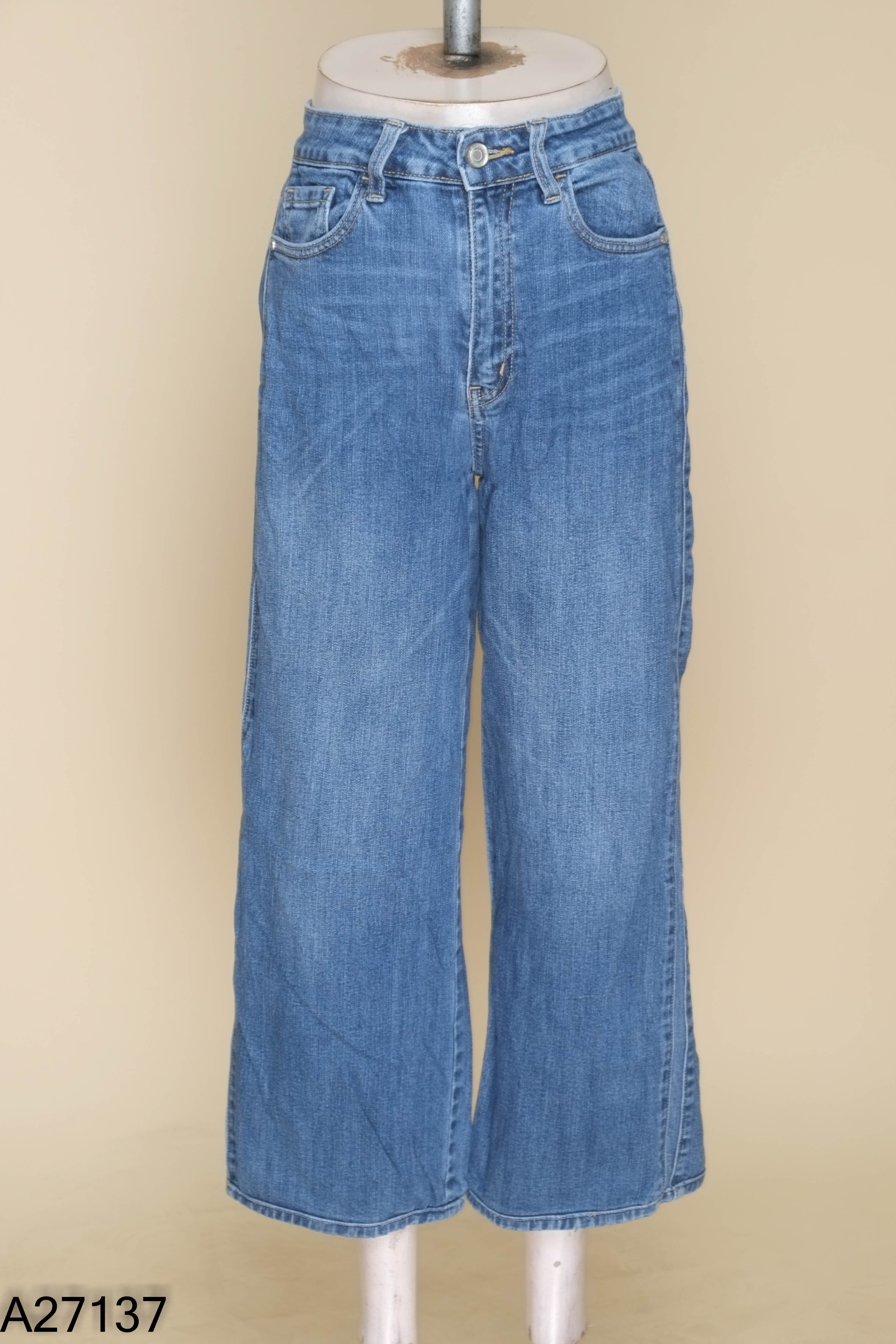 Quần jeans xanh CT JEANS suông