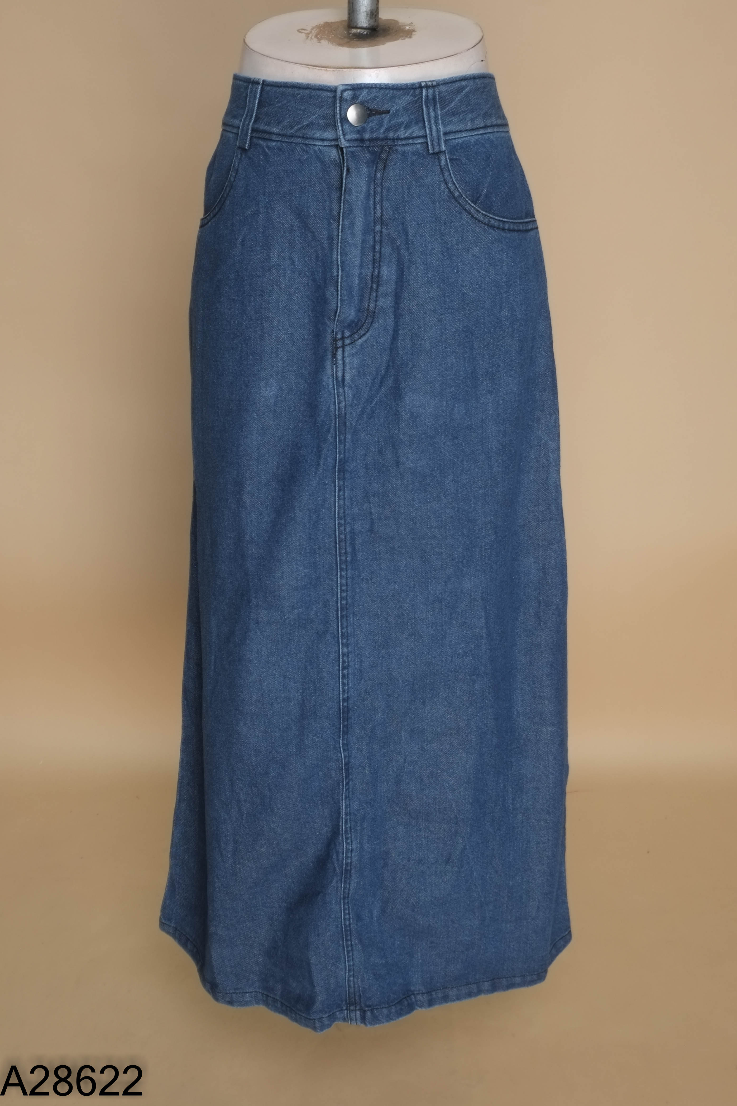 Quần jeans SHOJO xanh trơn