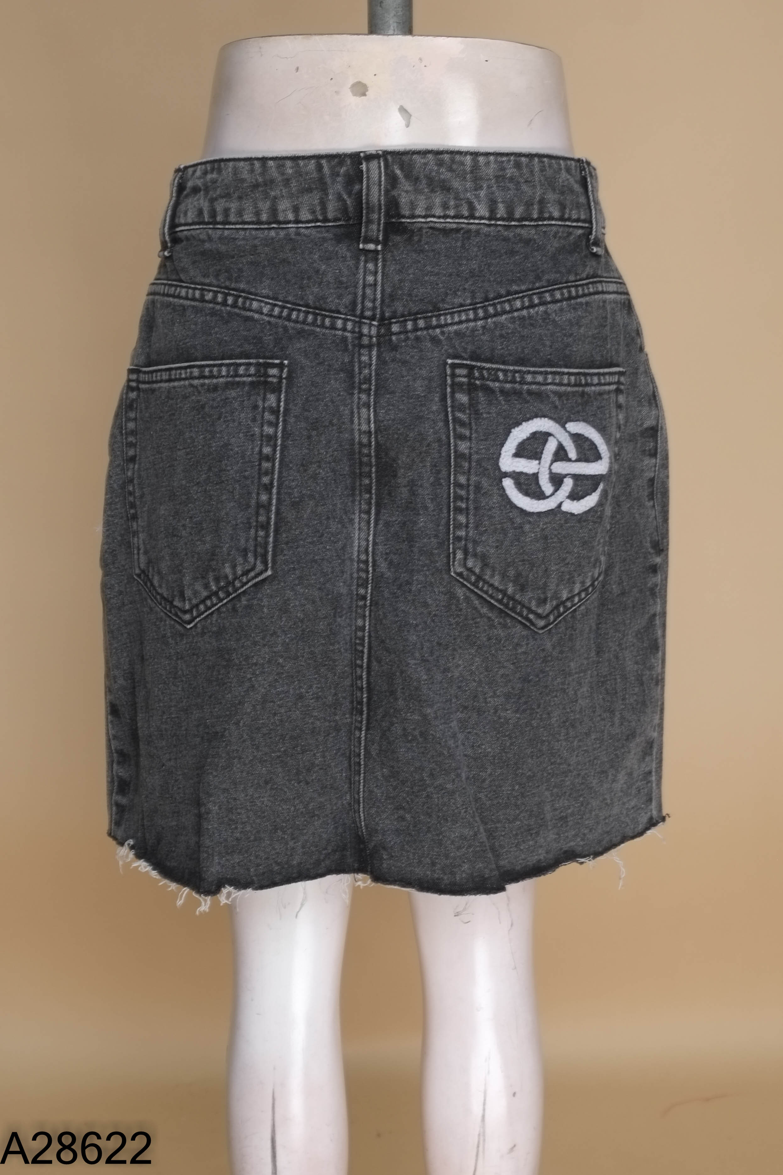 Chân váy ELISE jeans xám