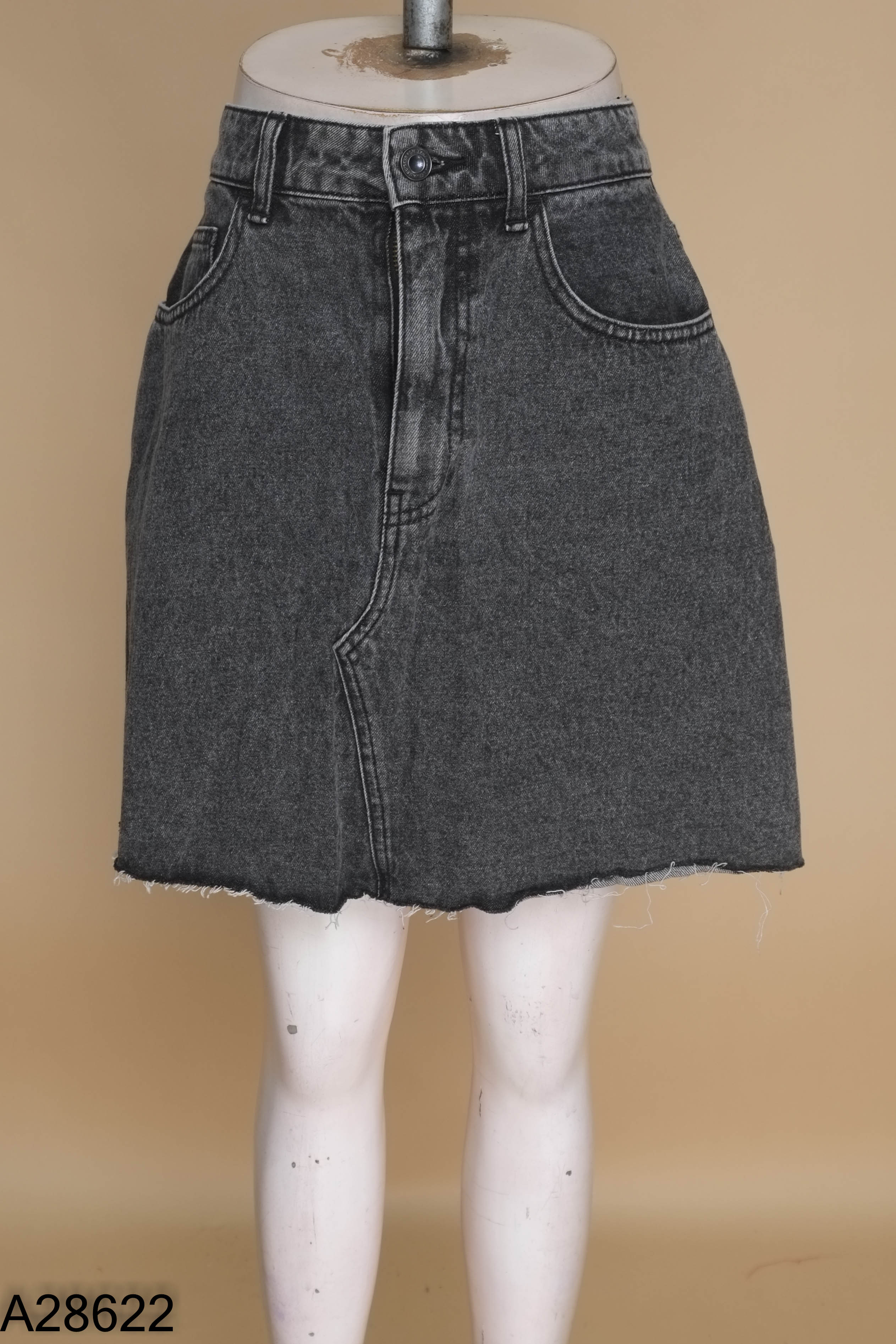 Chân váy ELISE jeans xám