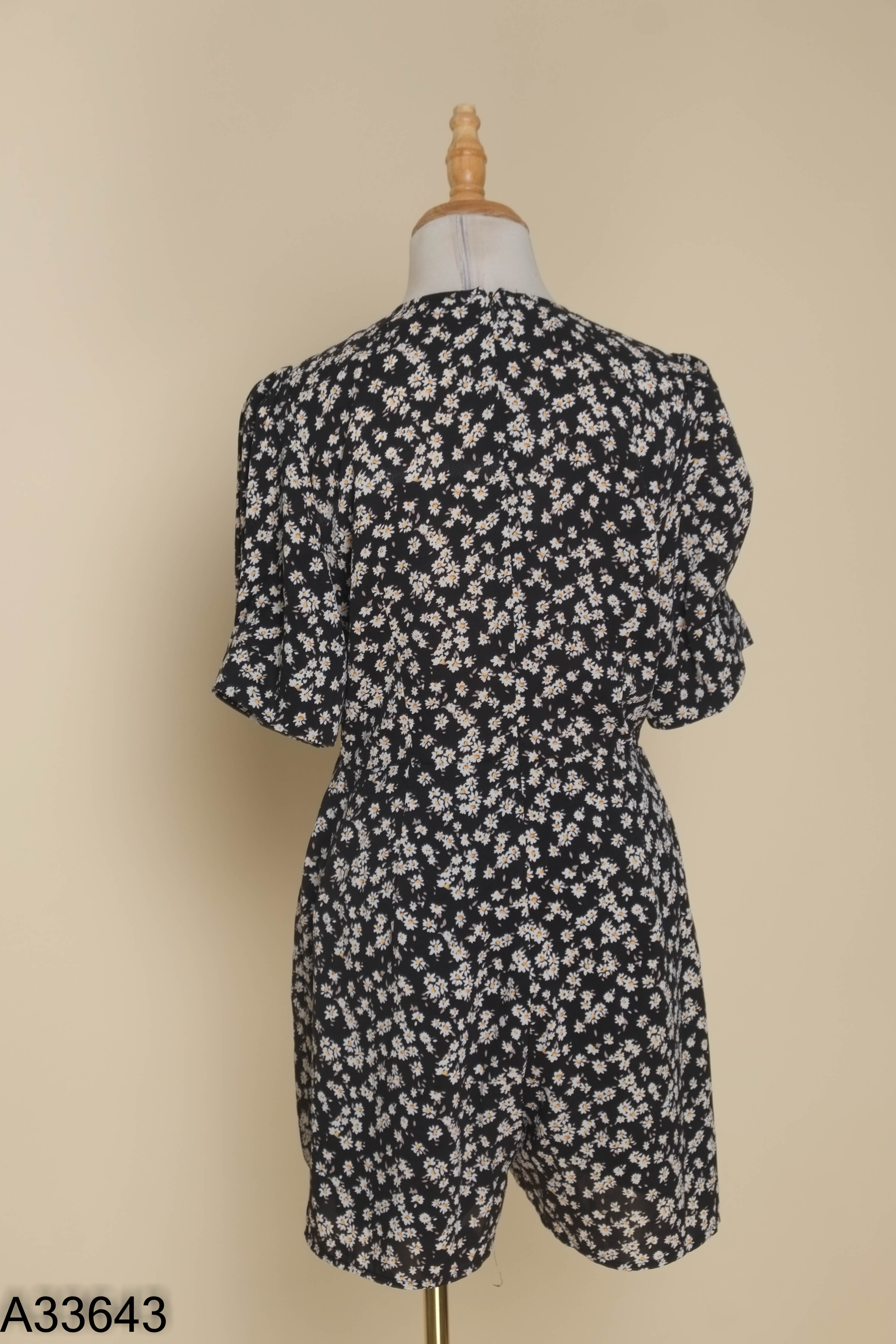 Váy ADORE DRESS đen họa tiết