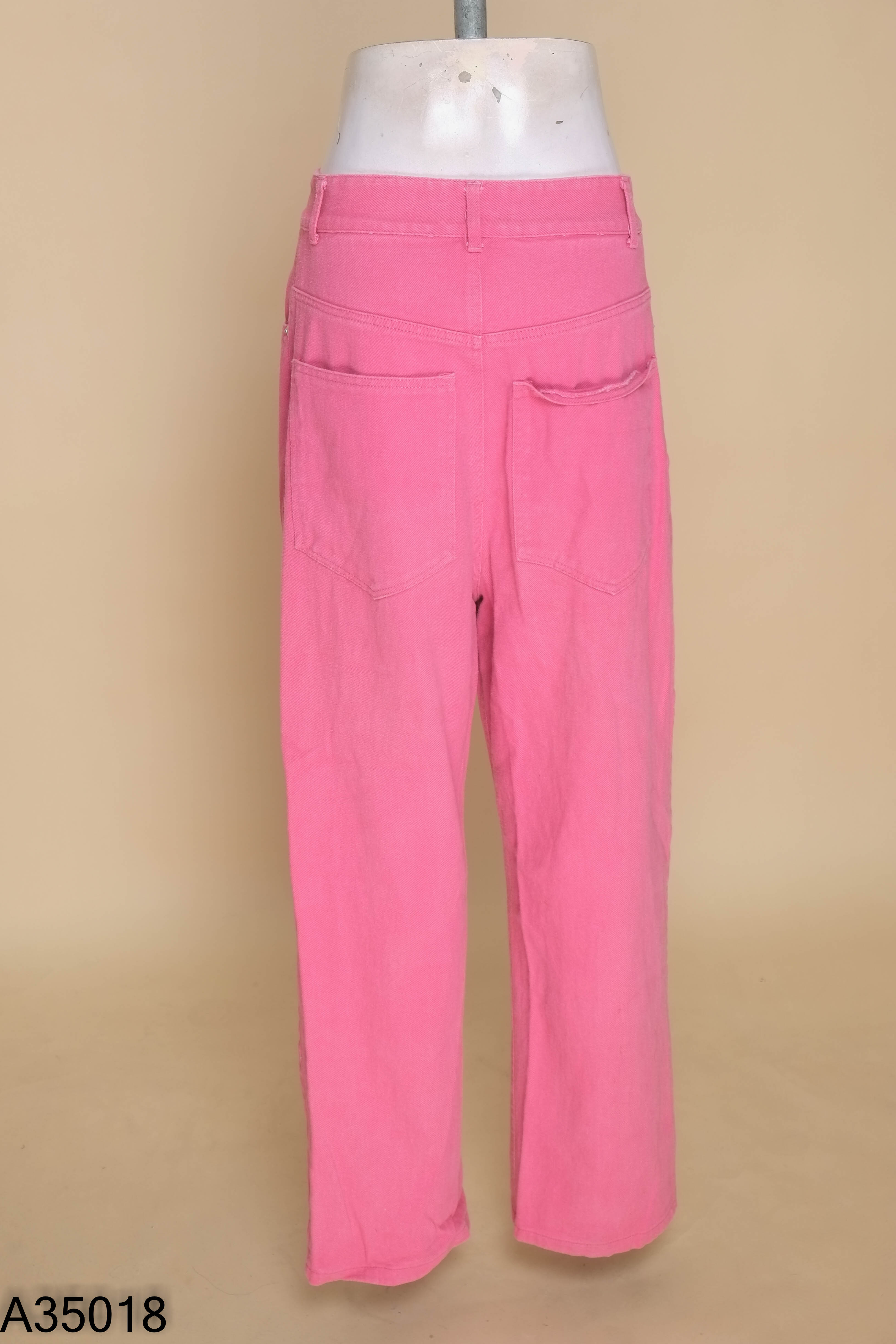 Quần jeans hồng EARTHLINGHOO ống rộng