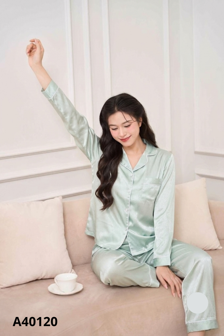 Set Pịjama xanh ngọc ánh