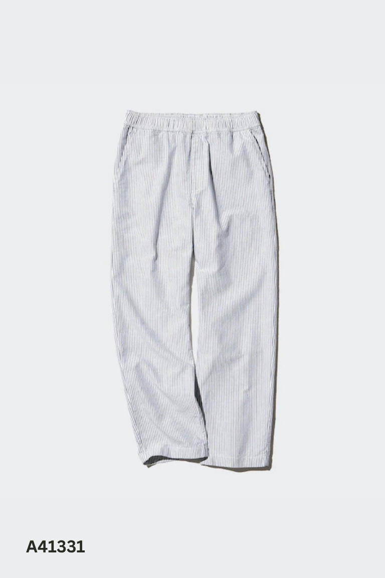 Quần UNIQLO dài kẻ xám