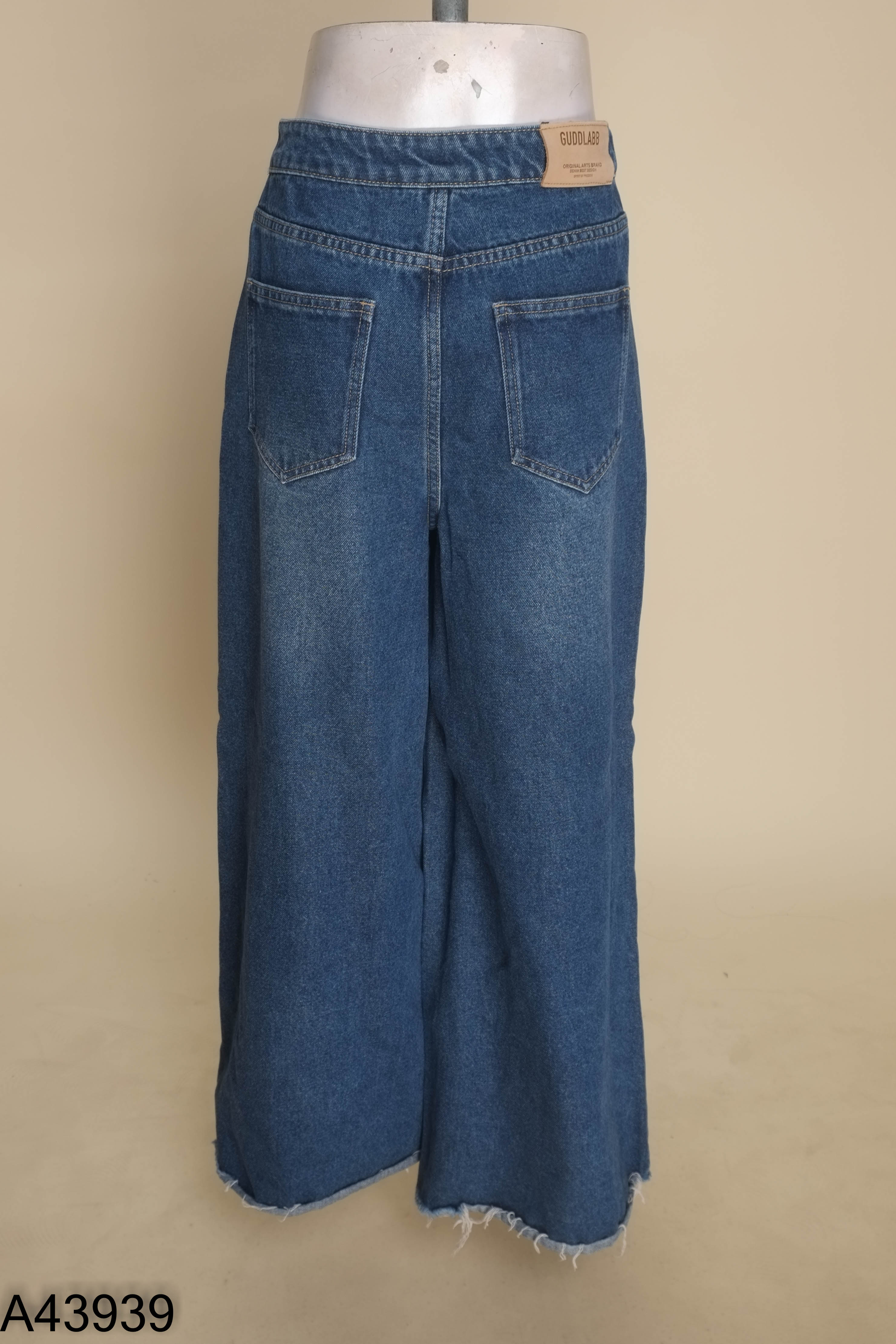 A4393910156-Quần jeans GUDDLABB xanh suông