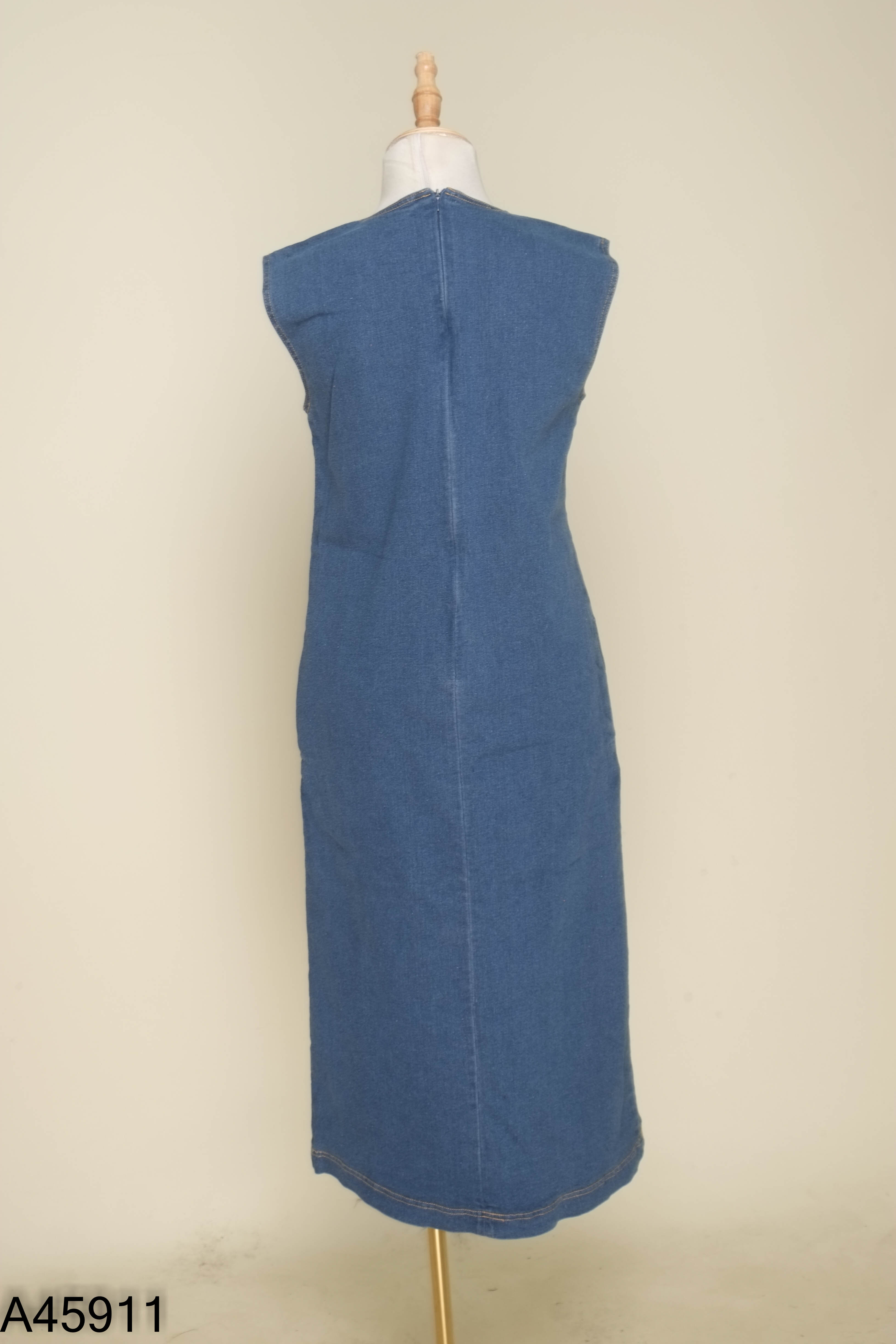 Váy sát nách MASSIMO DUTTI jeans xanh (XUẤT)