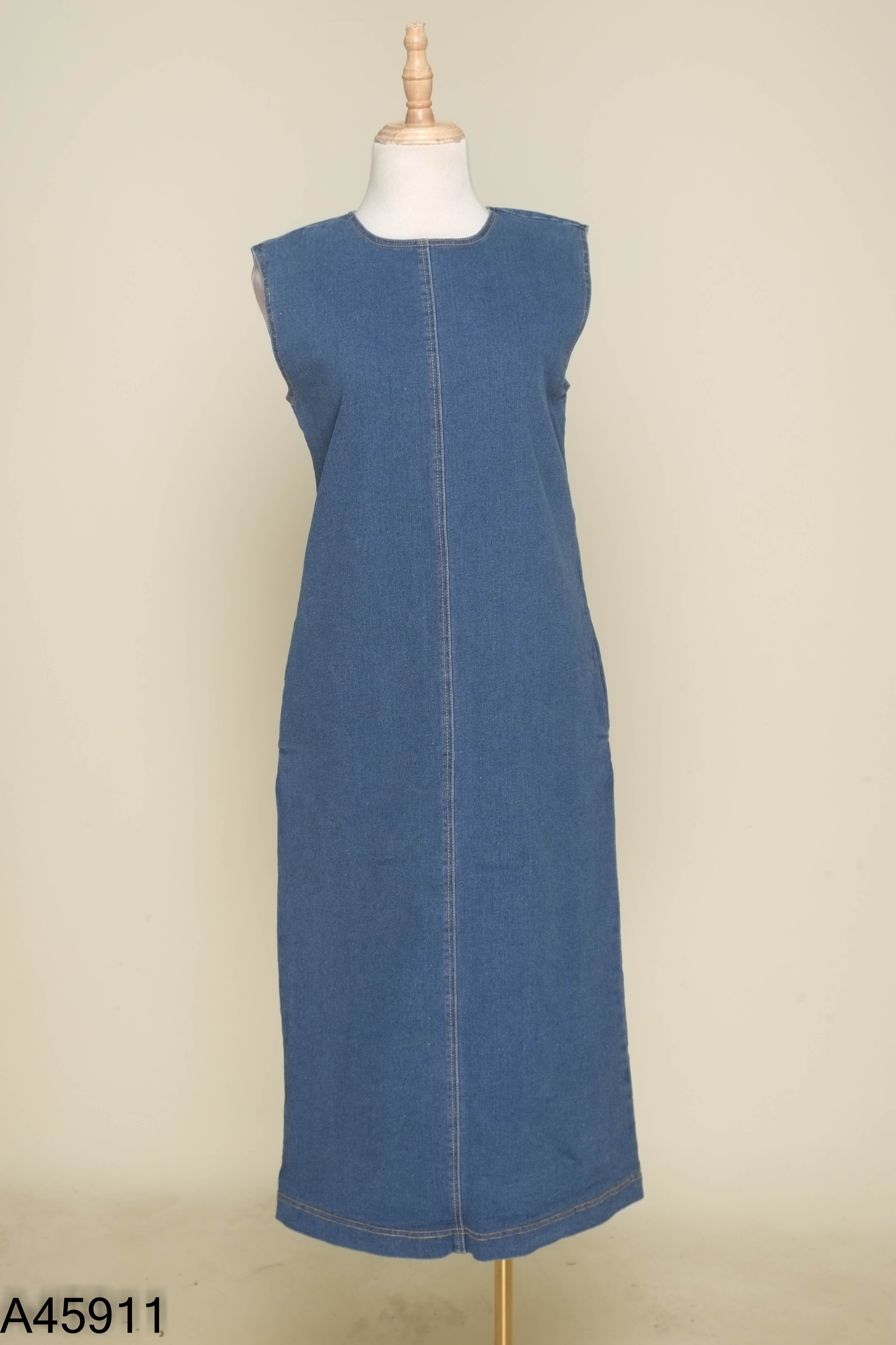Váy sát nách MASSIMO DUTTI jeans xanh (XUẤT)