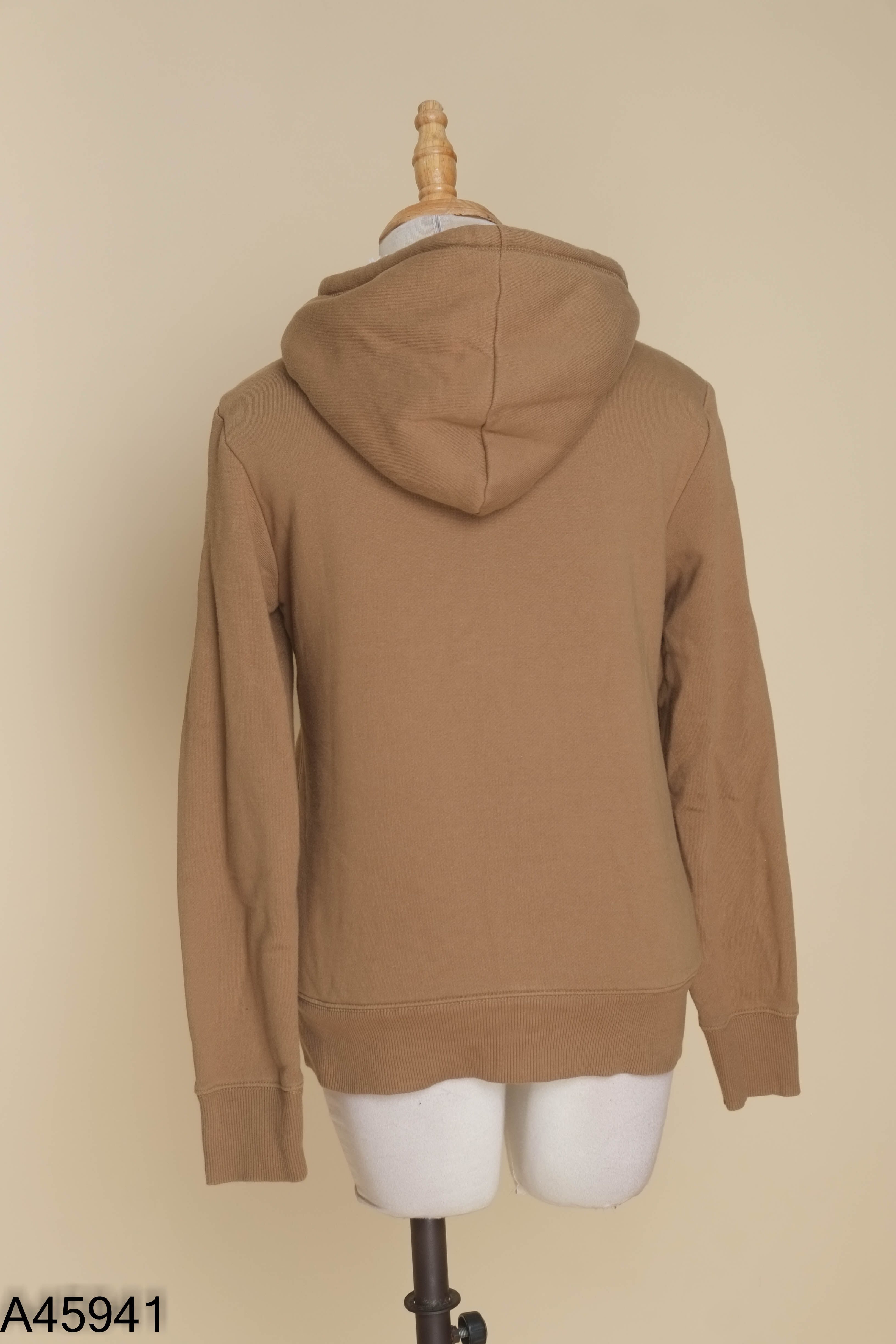 Áo khoác UNIQLO nâu lót lông mũ liền