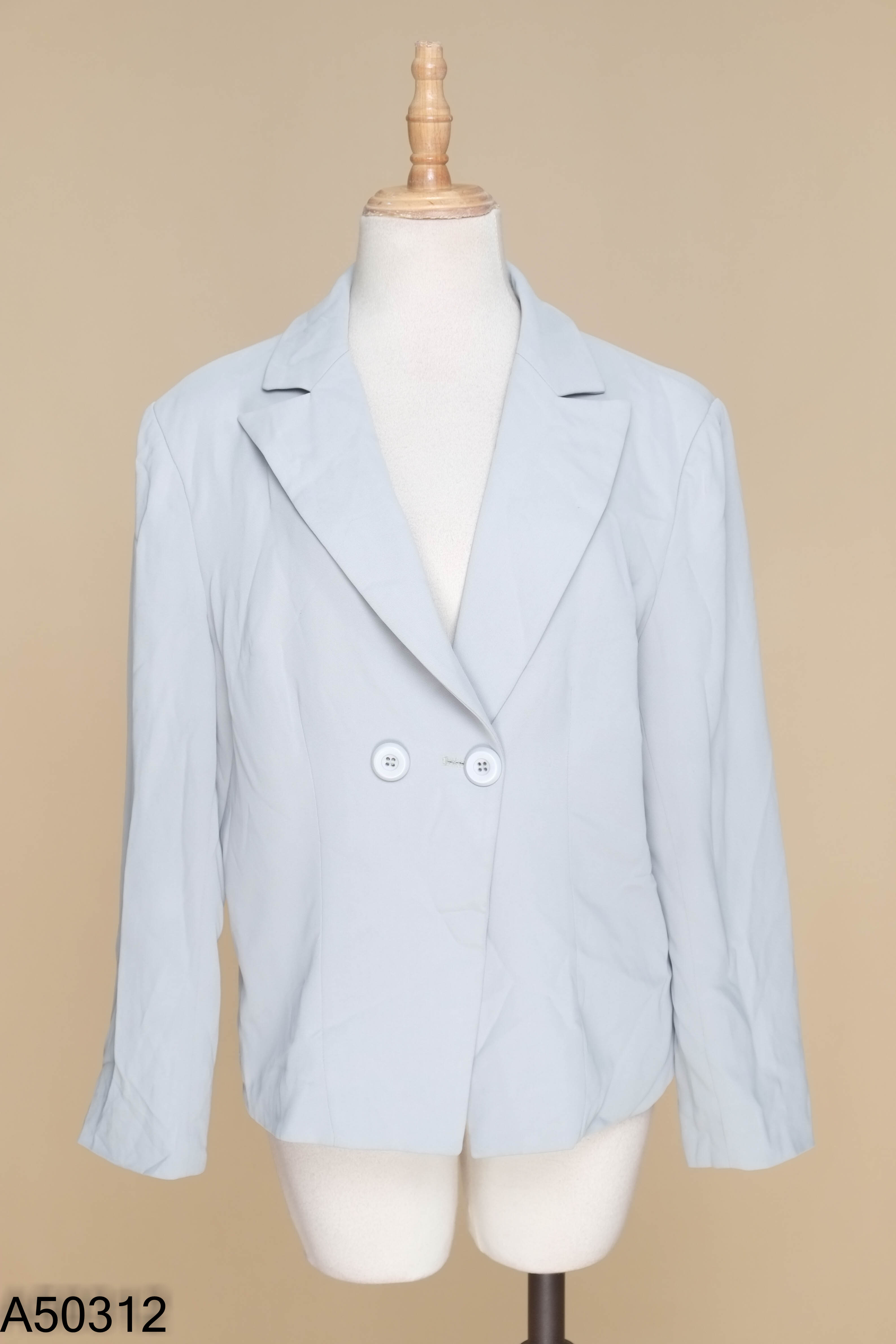 Áo khoác blazers xanh ngọc trơn