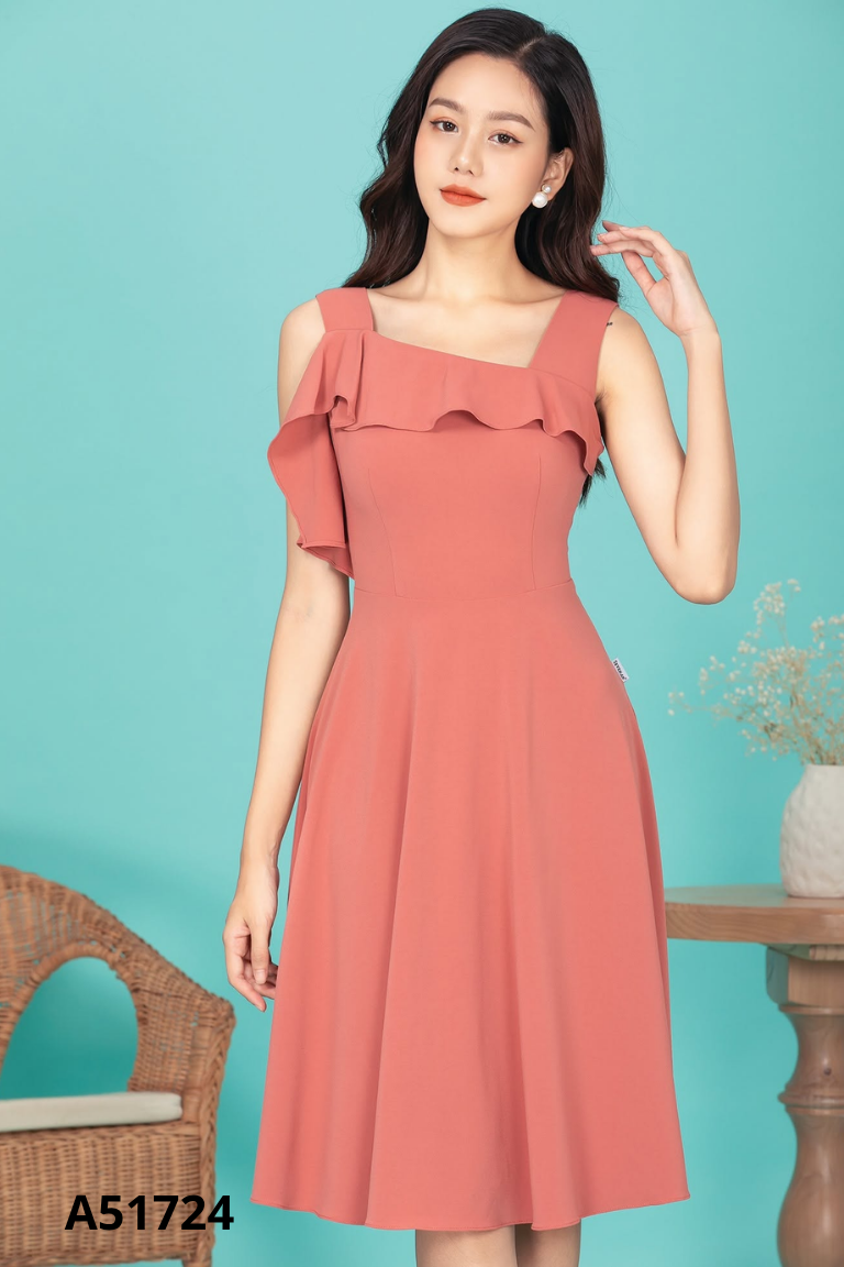 Váy 7AM hồng đất 2 dây