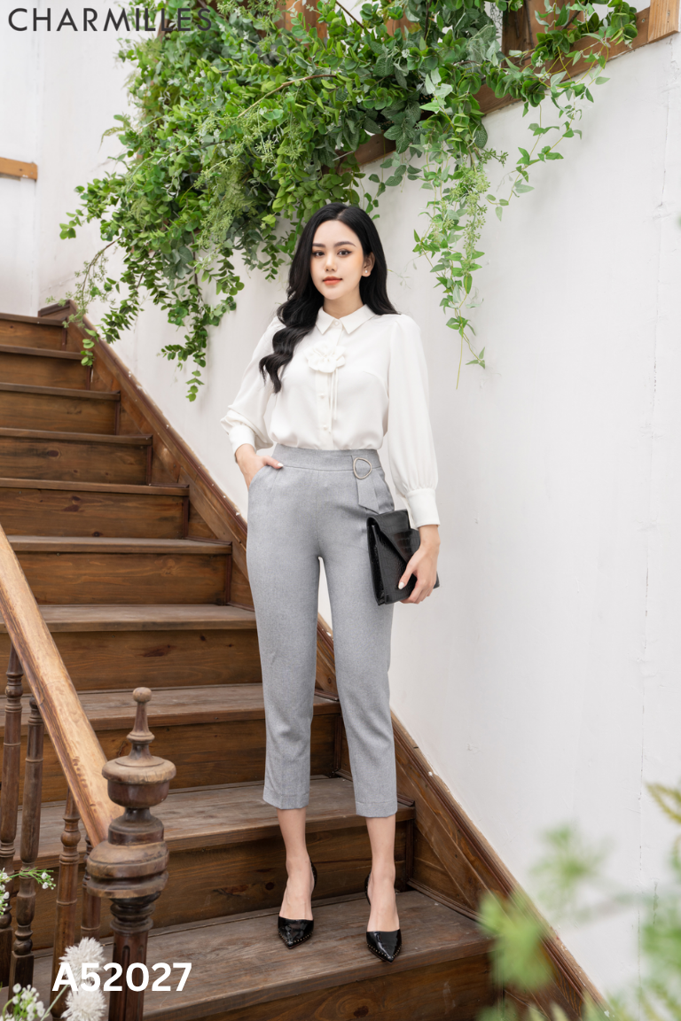 Quần CHARMILLES vải xám
