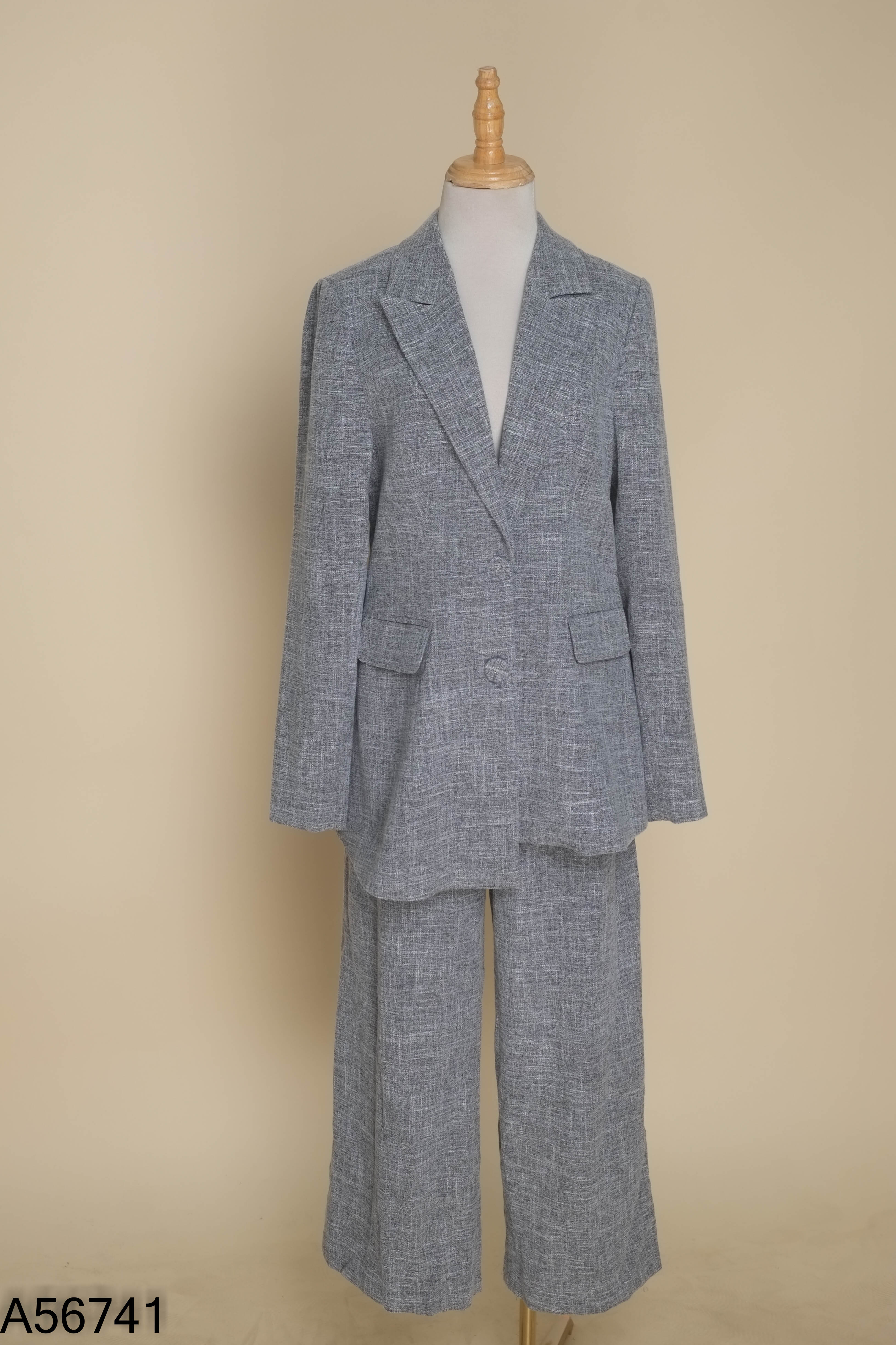 SET áo khoác vest xám+ quần