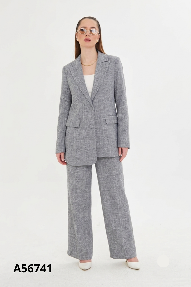 SET áo khoác vest xám+ quần