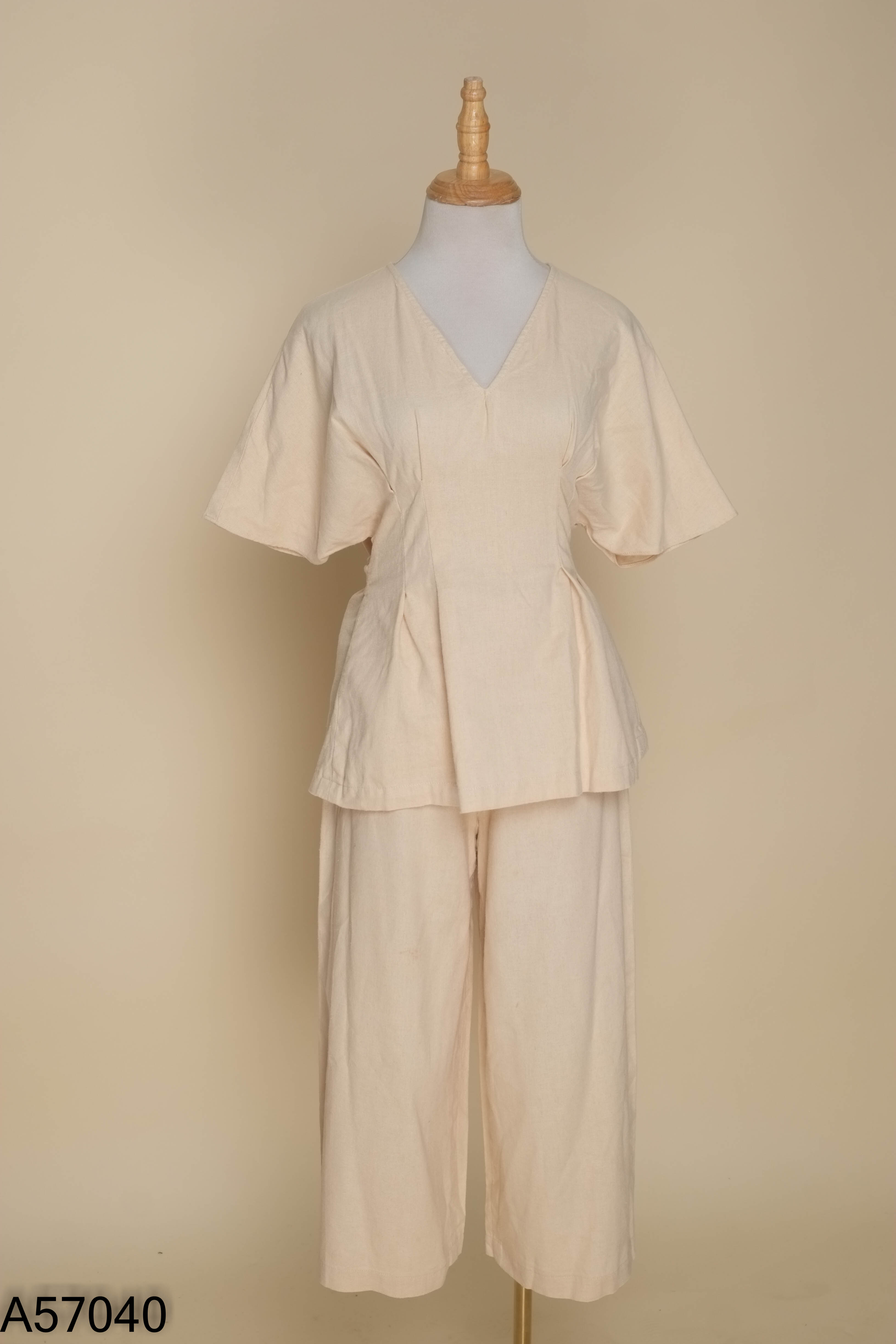Set Áo linen be LIIN phối dây + Quần