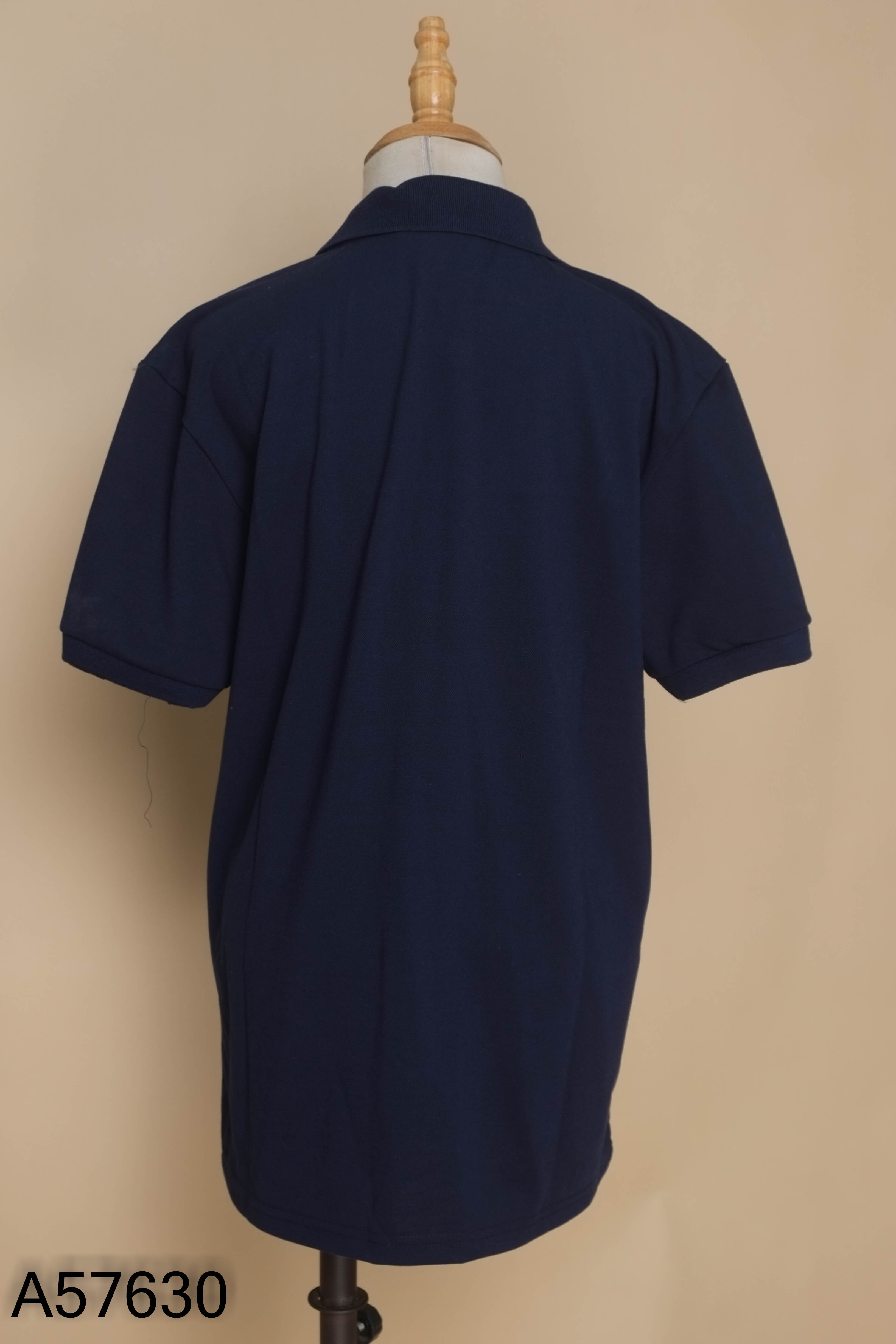 NEWTAG Áo polo xanh than thêu cá sấu