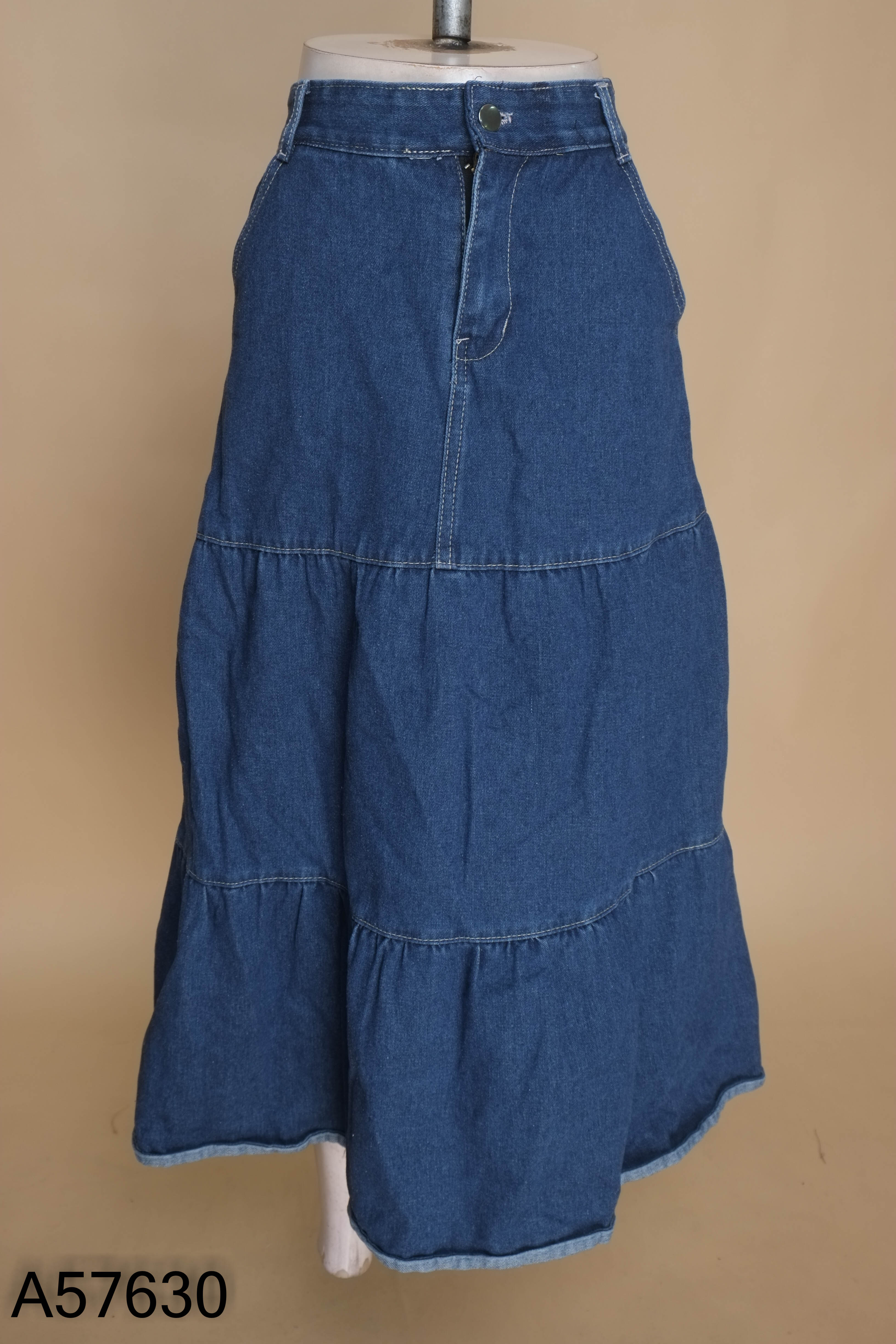 Chân váy jeans xanh