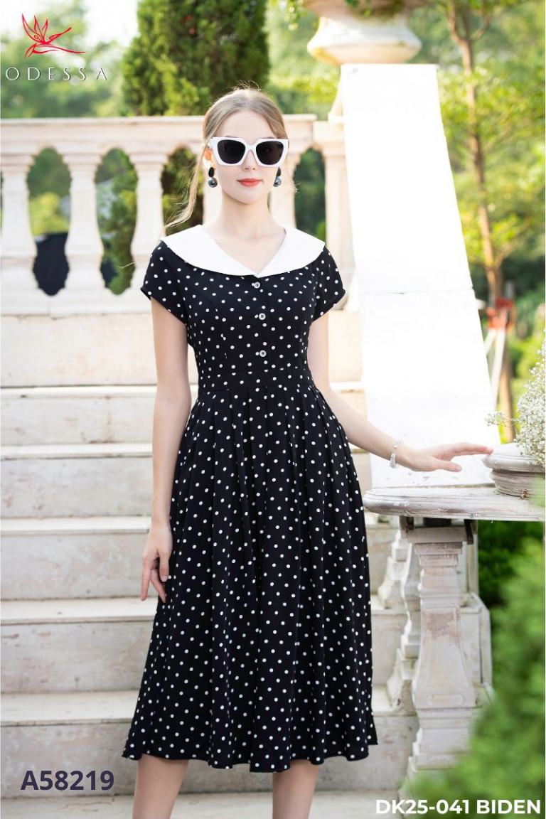 Váy DOLCE VIVA COLLECTION đen chấm bi